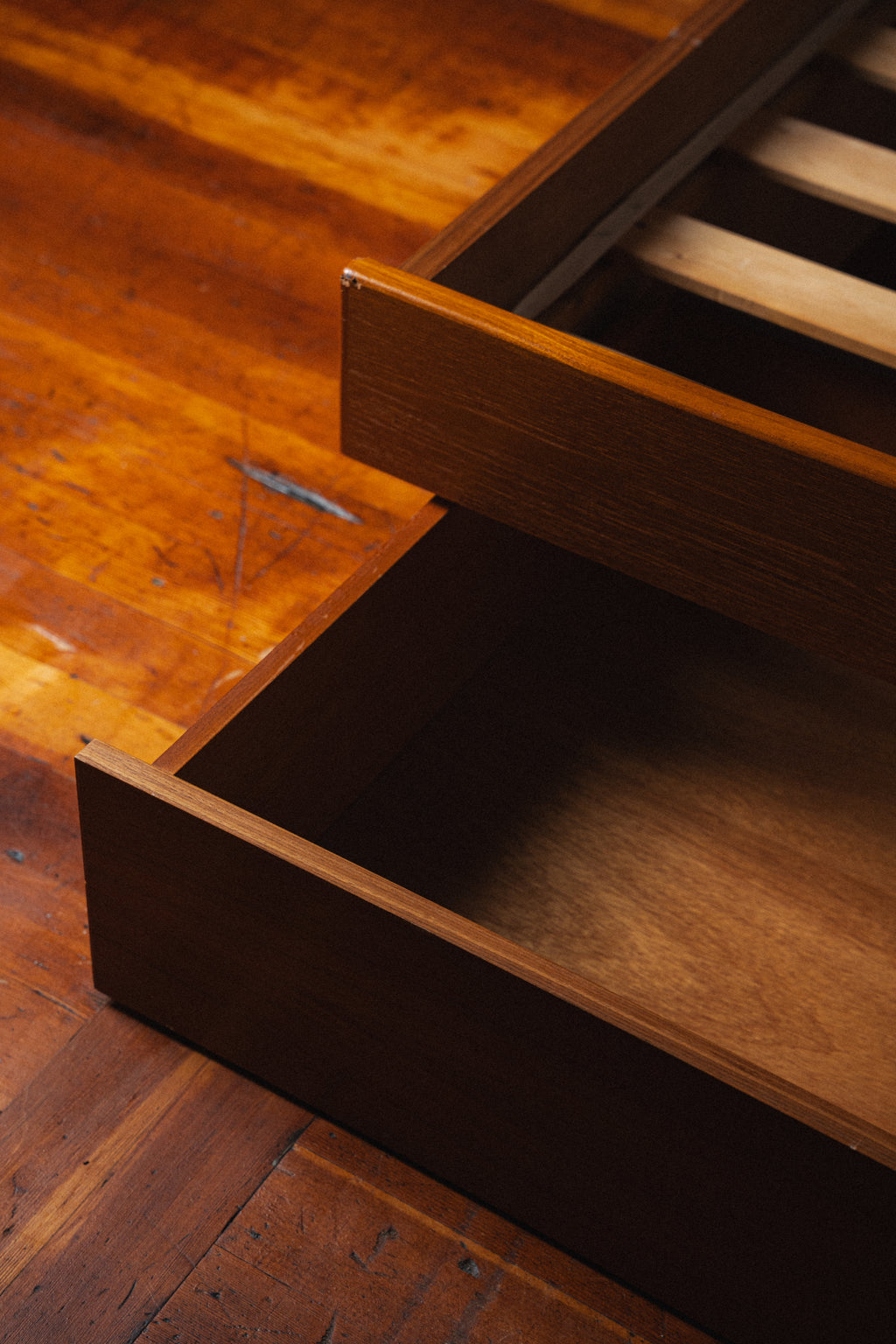 Danish Teak Queen Bed w/ Nightstands by Scan Design