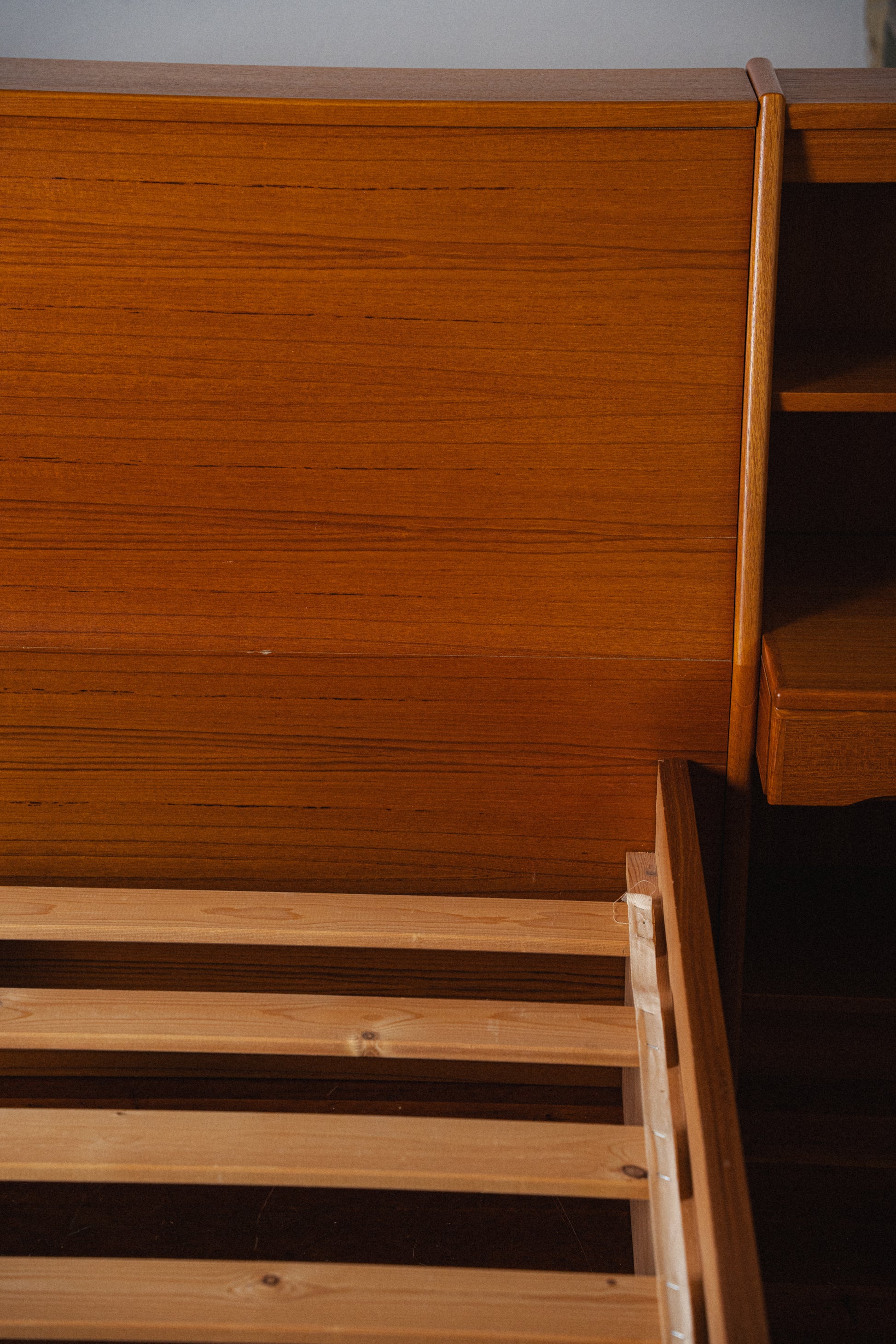 Danish Teak Queen Bed w/ Nightstands by Scan Design