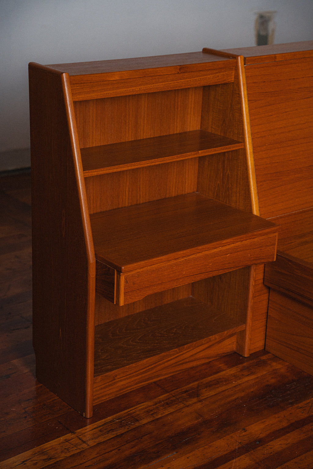 Danish Teak Queen Bed w/ Nightstands by Scan Design