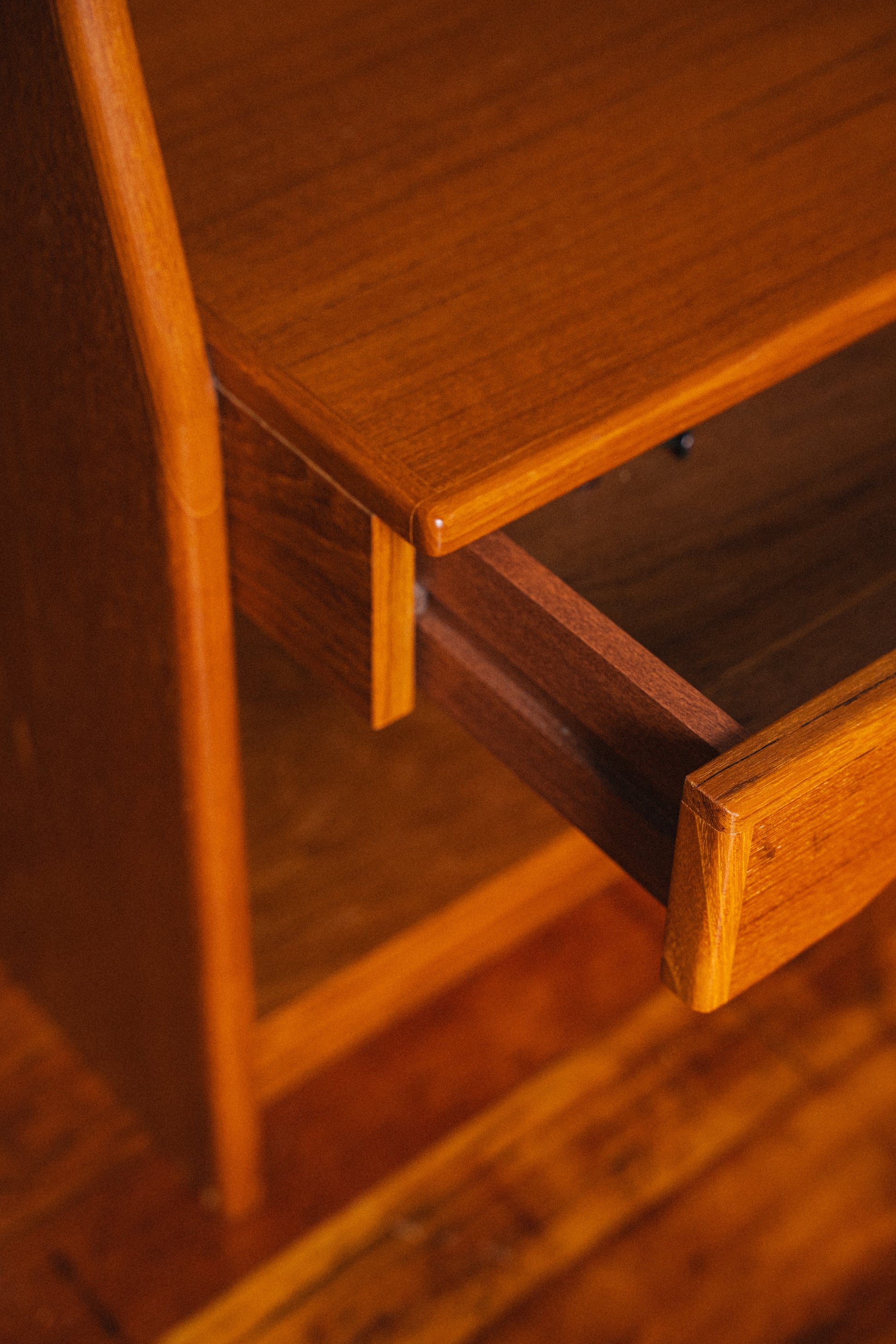 Danish Teak Queen Bed w/ Nightstands by Scan Design