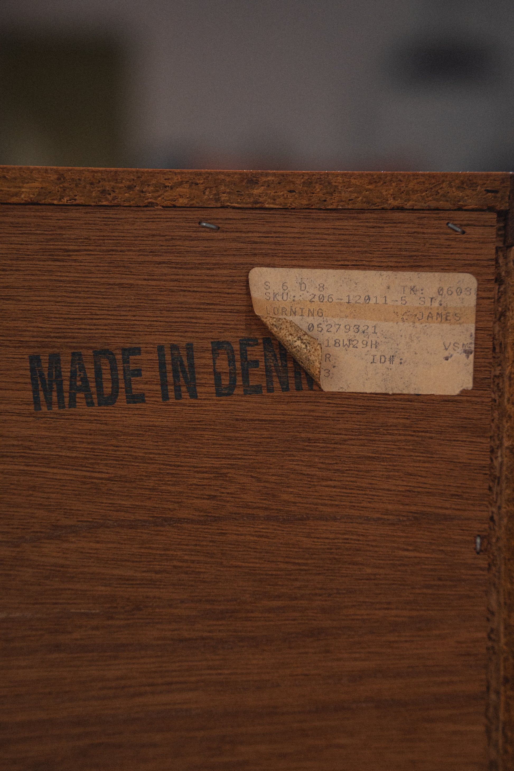 Danish Teak 6-Drawer Dresser