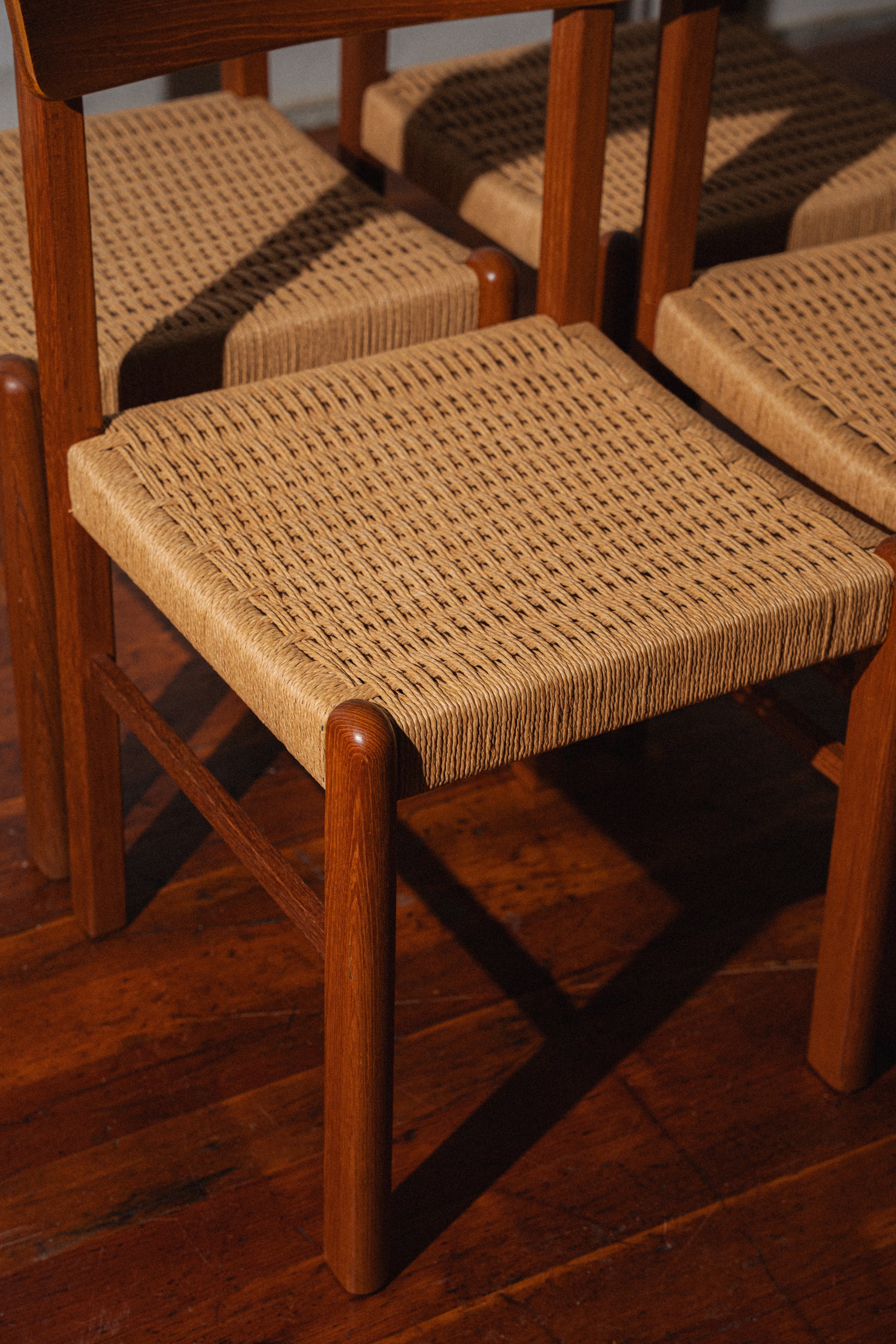 Danish Paper Corded Dining Chairs