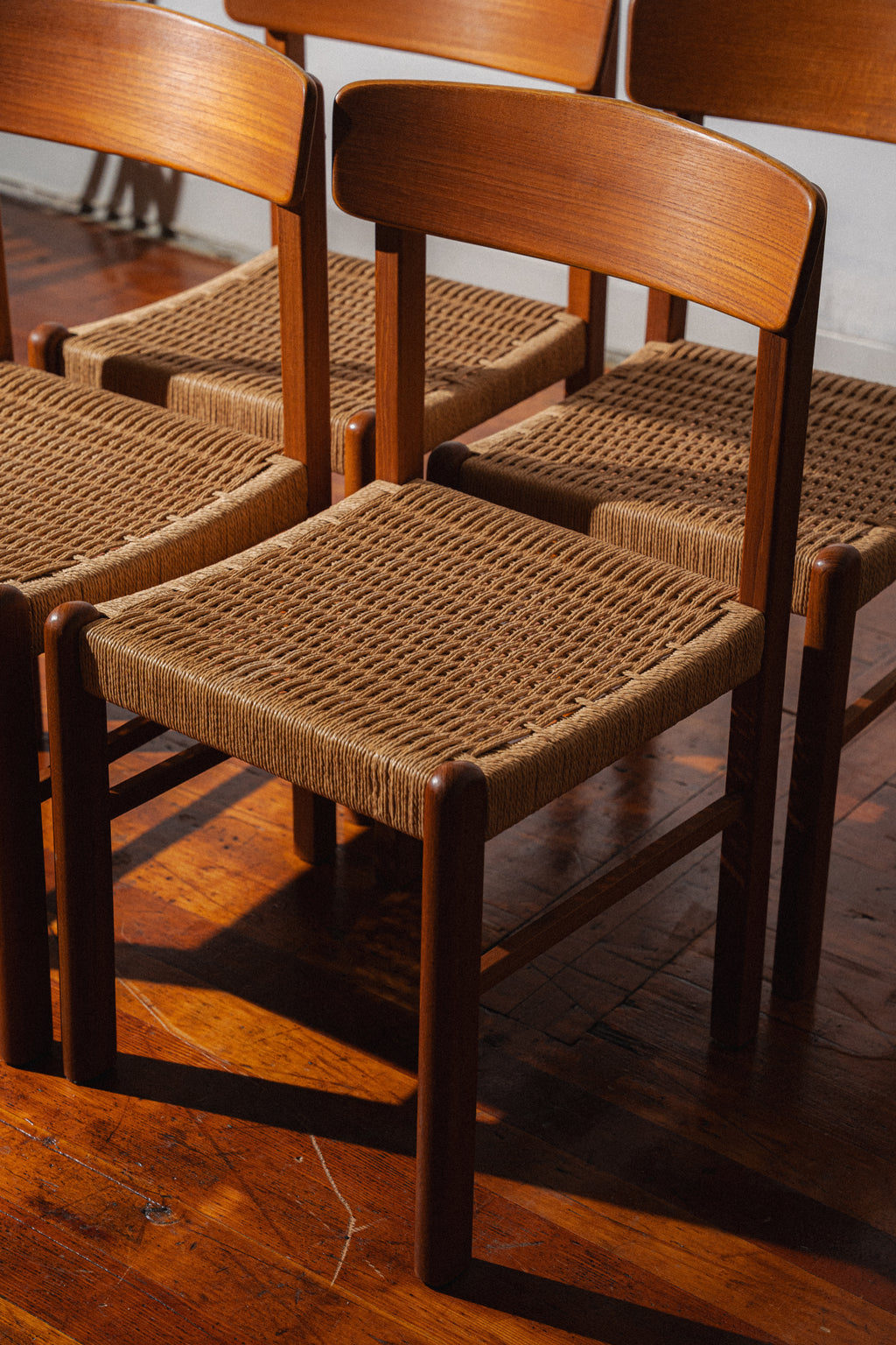 Danish Paper Corded Dining Chairs