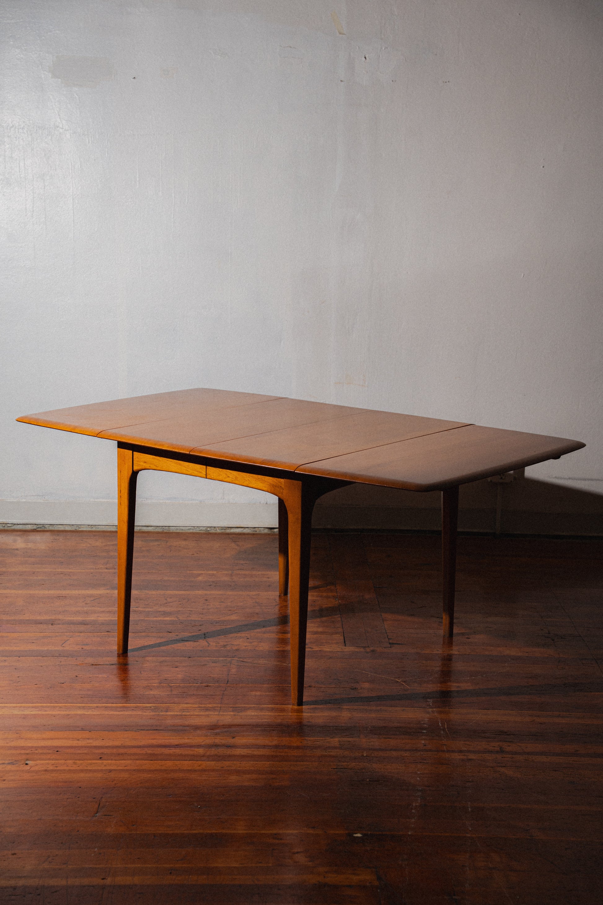 Solid American Pecan Drop-Leaf Dining Table