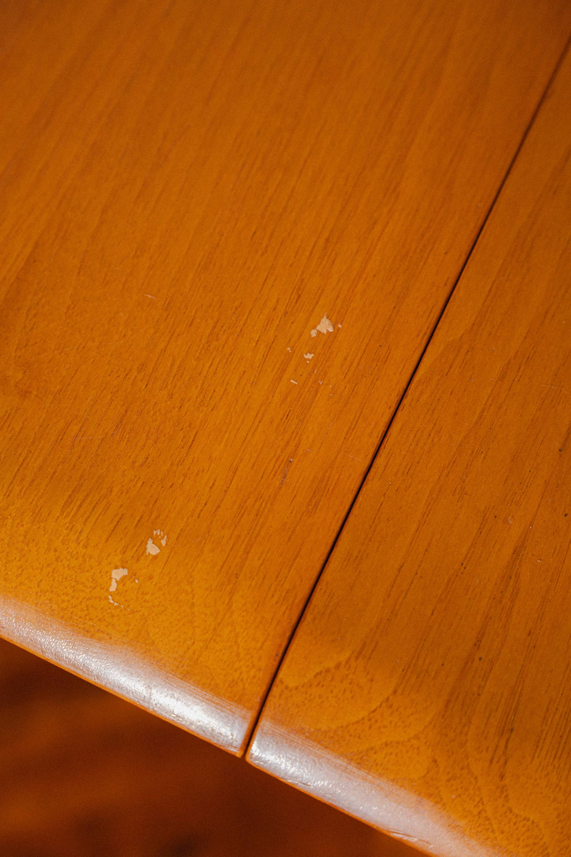 Solid American Pecan Drop-Leaf Dining Table