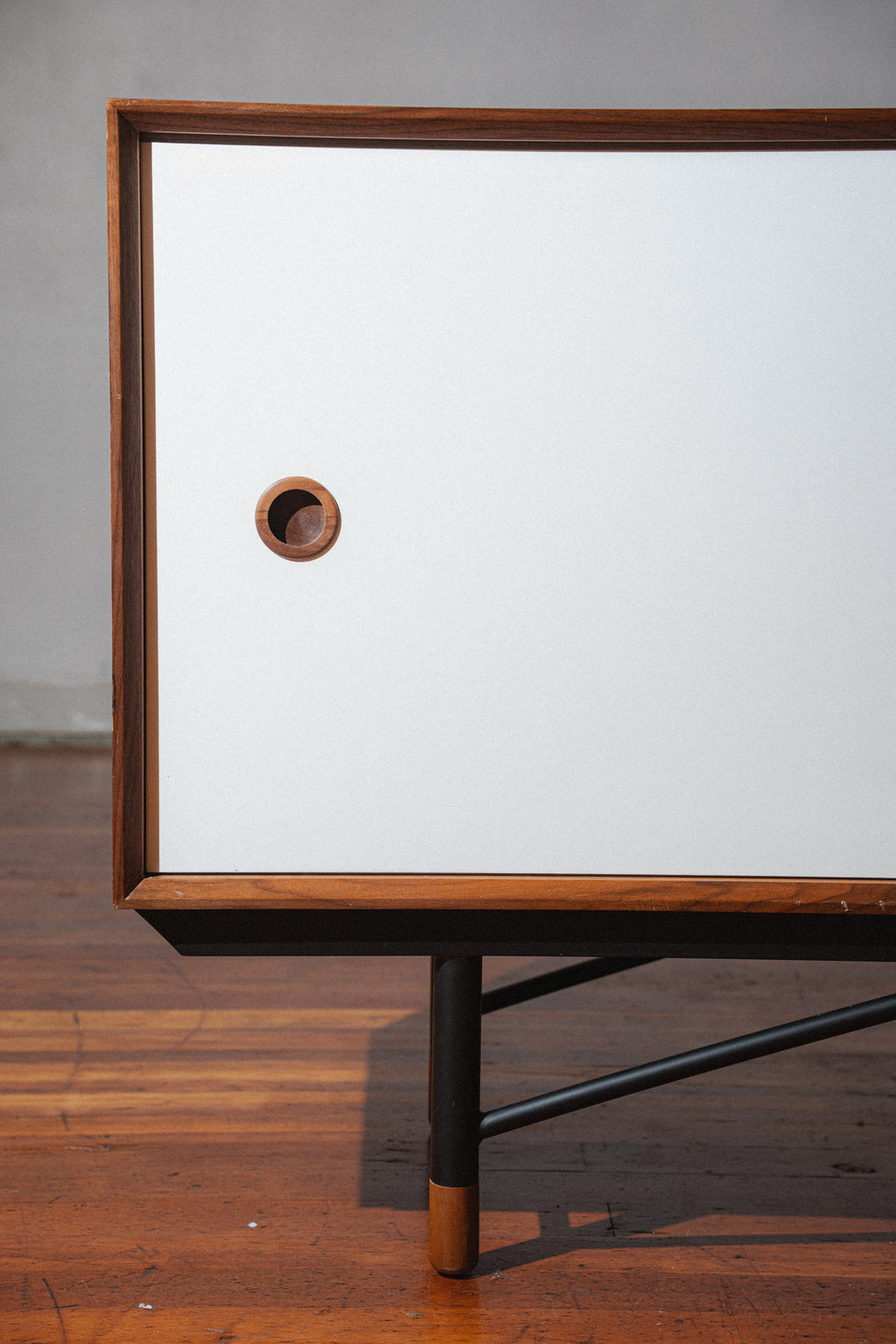 Finn Juhl Style Sideboard, Walnut & Blue