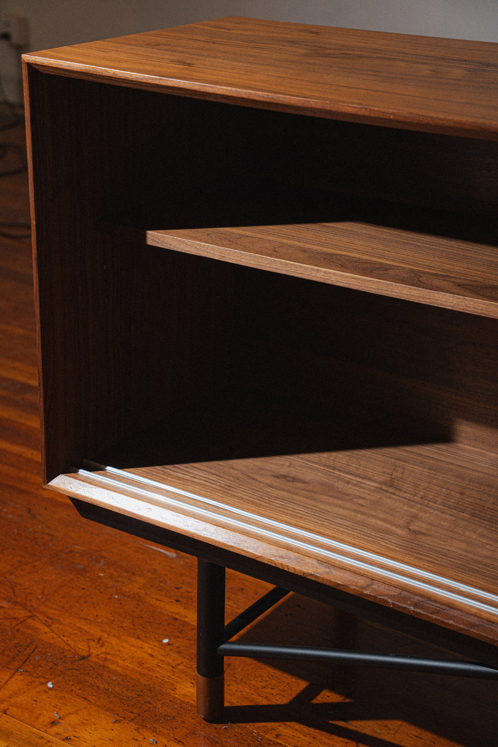 Finn Juhl Style Sideboard, Walnut & Blue