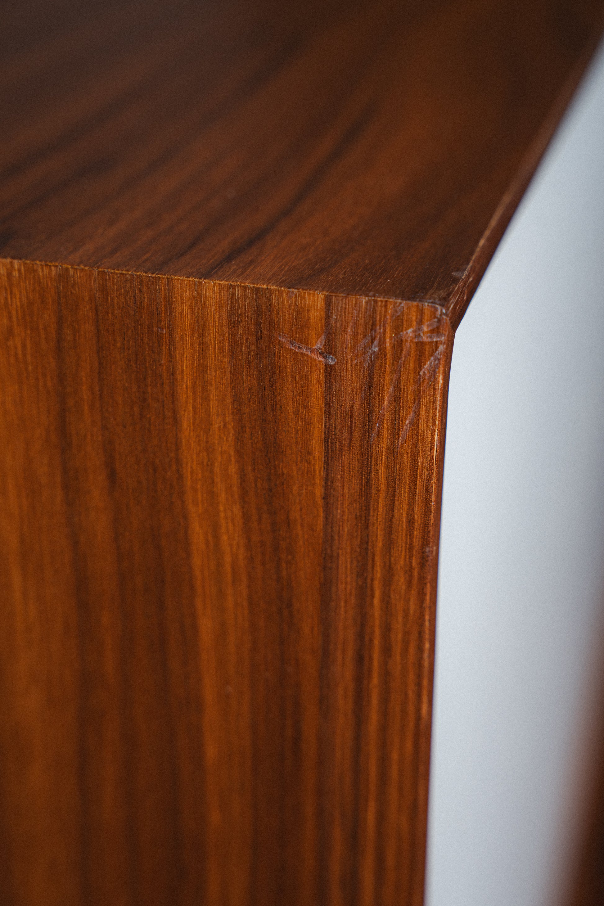 Finn Juhl Style Sideboard, Walnut & Blue