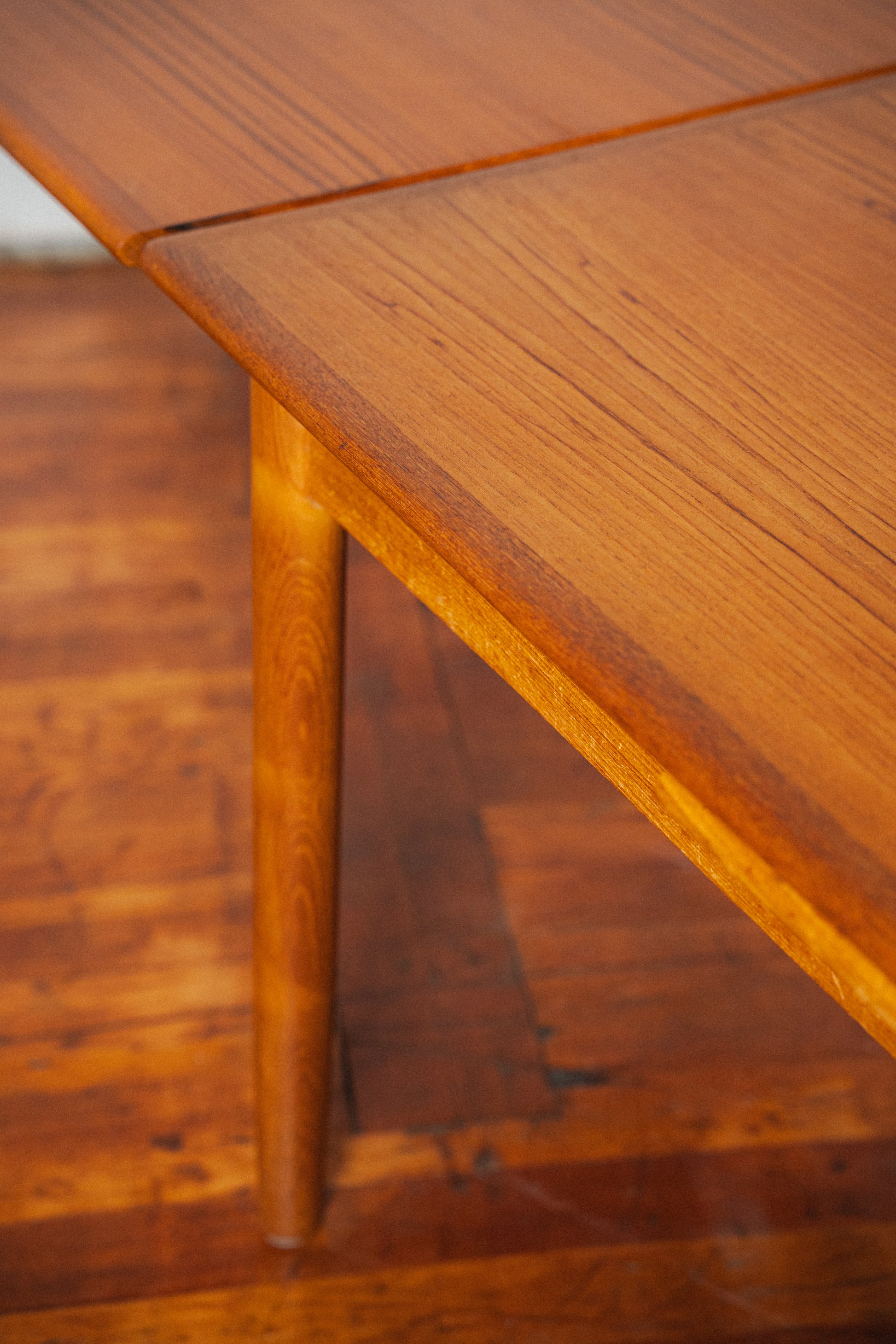 Danish Teak Nested-Leaf Dining Table