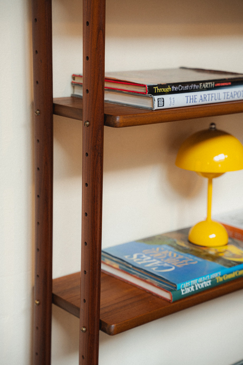 2-Bay Free-Standing Teak Wall Unit by Kurt Ostervig