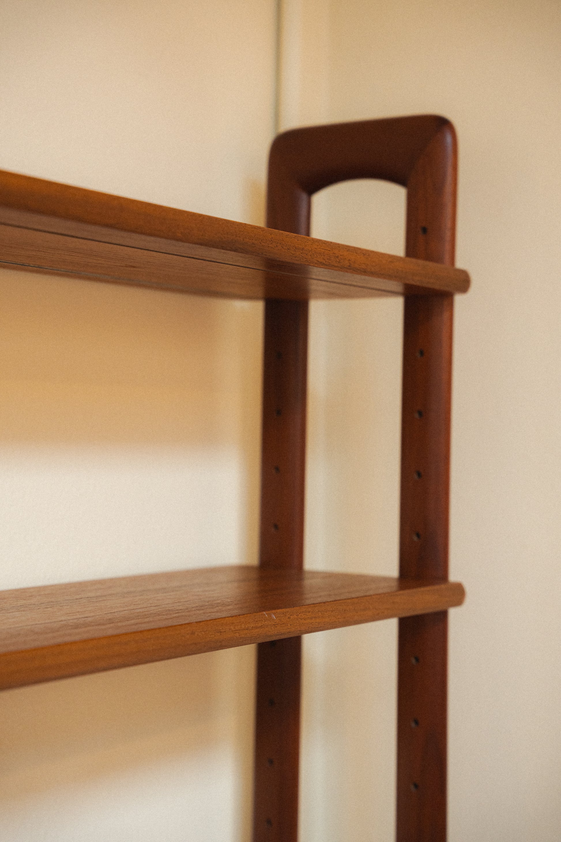 2-Bay Free-Standing Teak Wall Unit by Kurt Ostervig