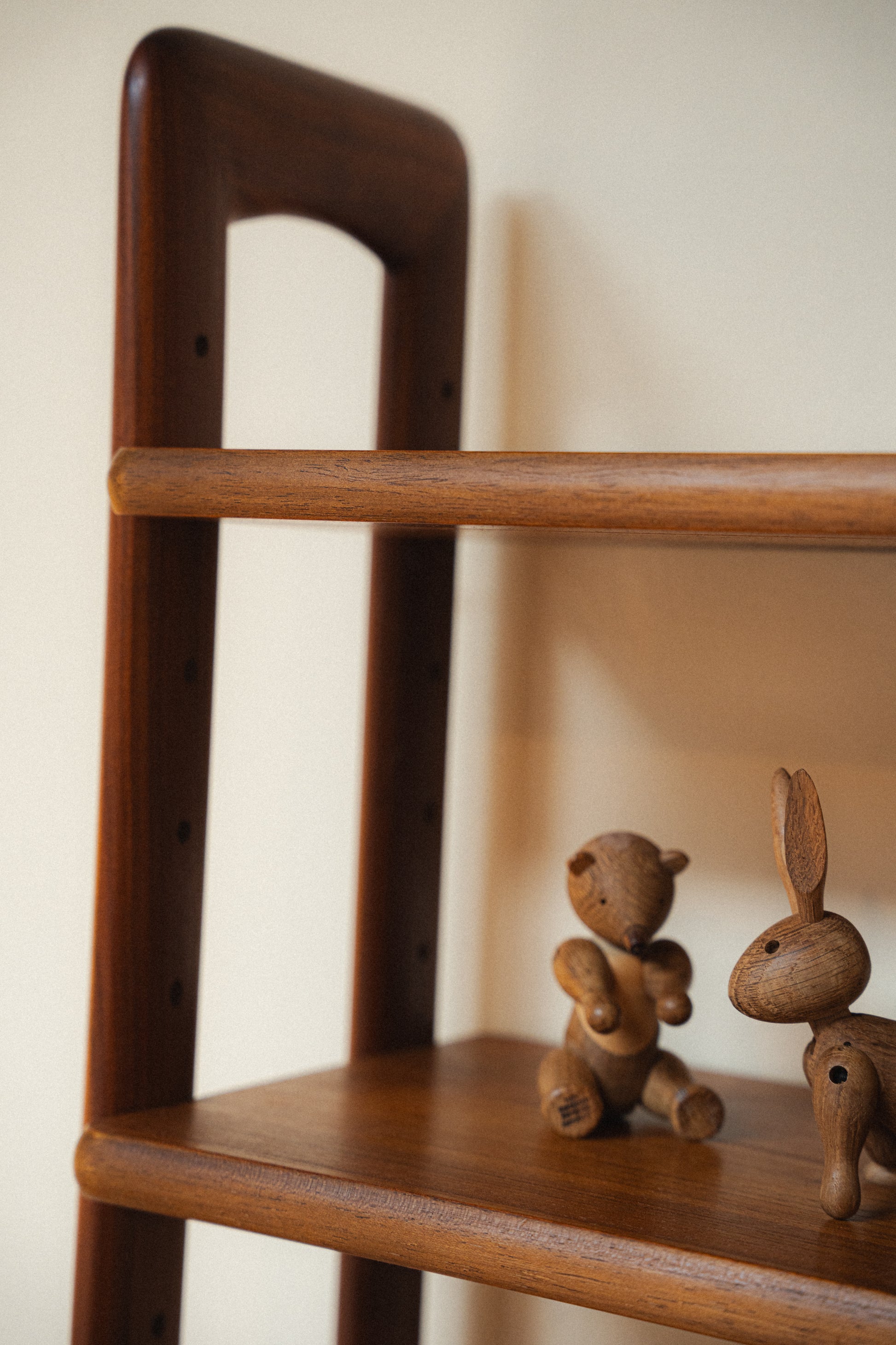 2-Bay Free-Standing Teak Wall Unit by Kurt Ostervig