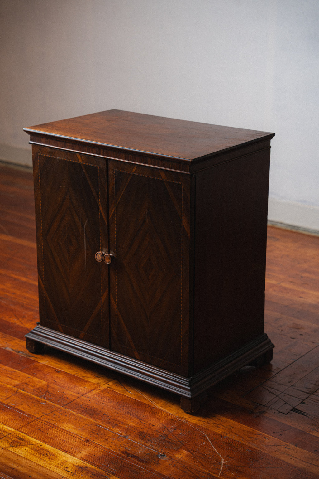 Antique Mahogany & Tiger Oak Cabinet
