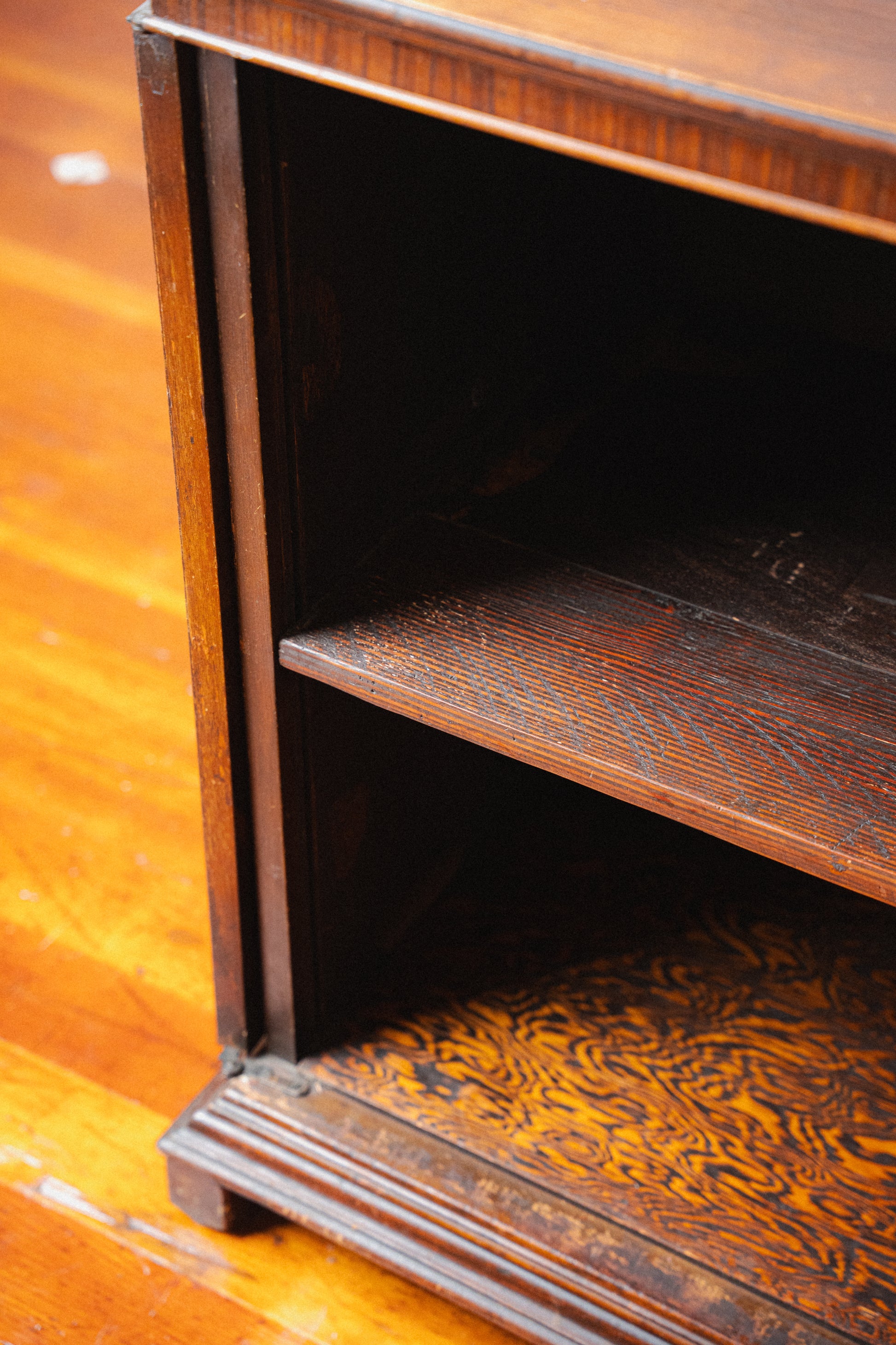 Antique Mahogany & Tiger Oak Cabinet