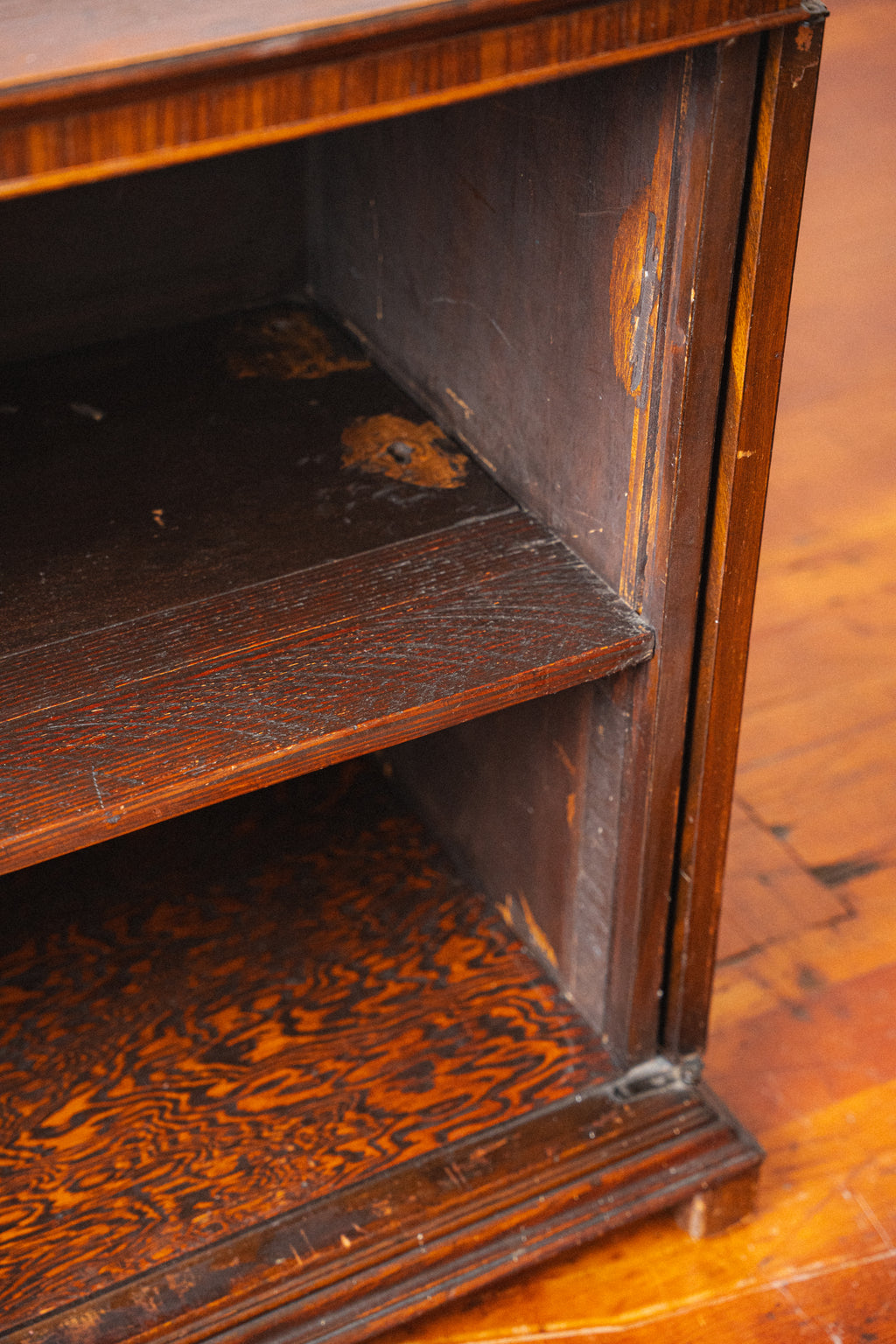 Antique Mahogany & Tiger Oak Cabinet