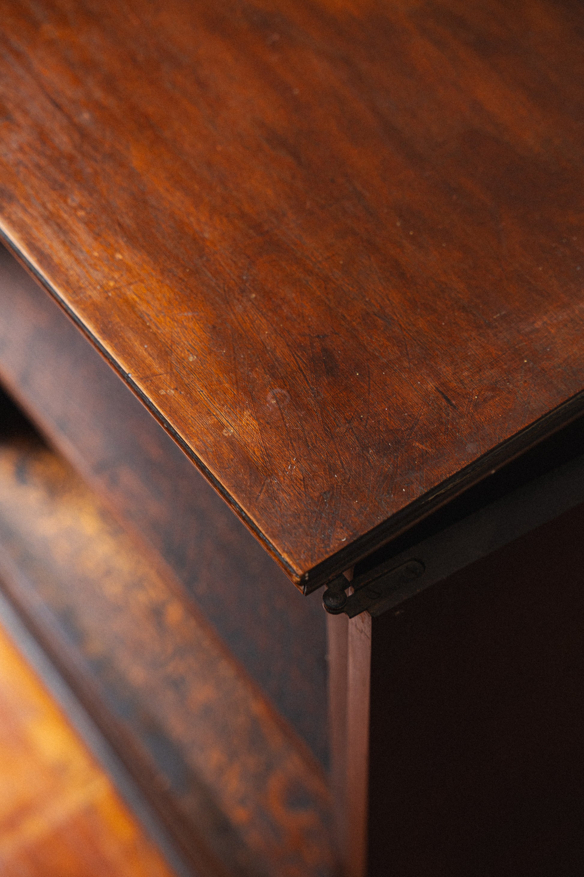Antique Mahogany & Tiger Oak Cabinet