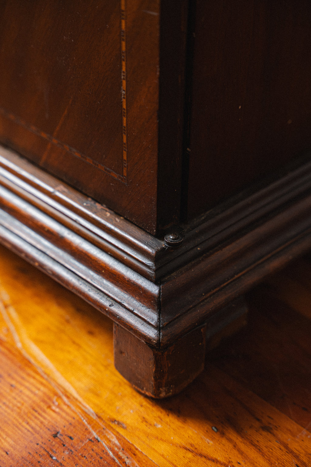 Antique Mahogany & Tiger Oak Cabinet