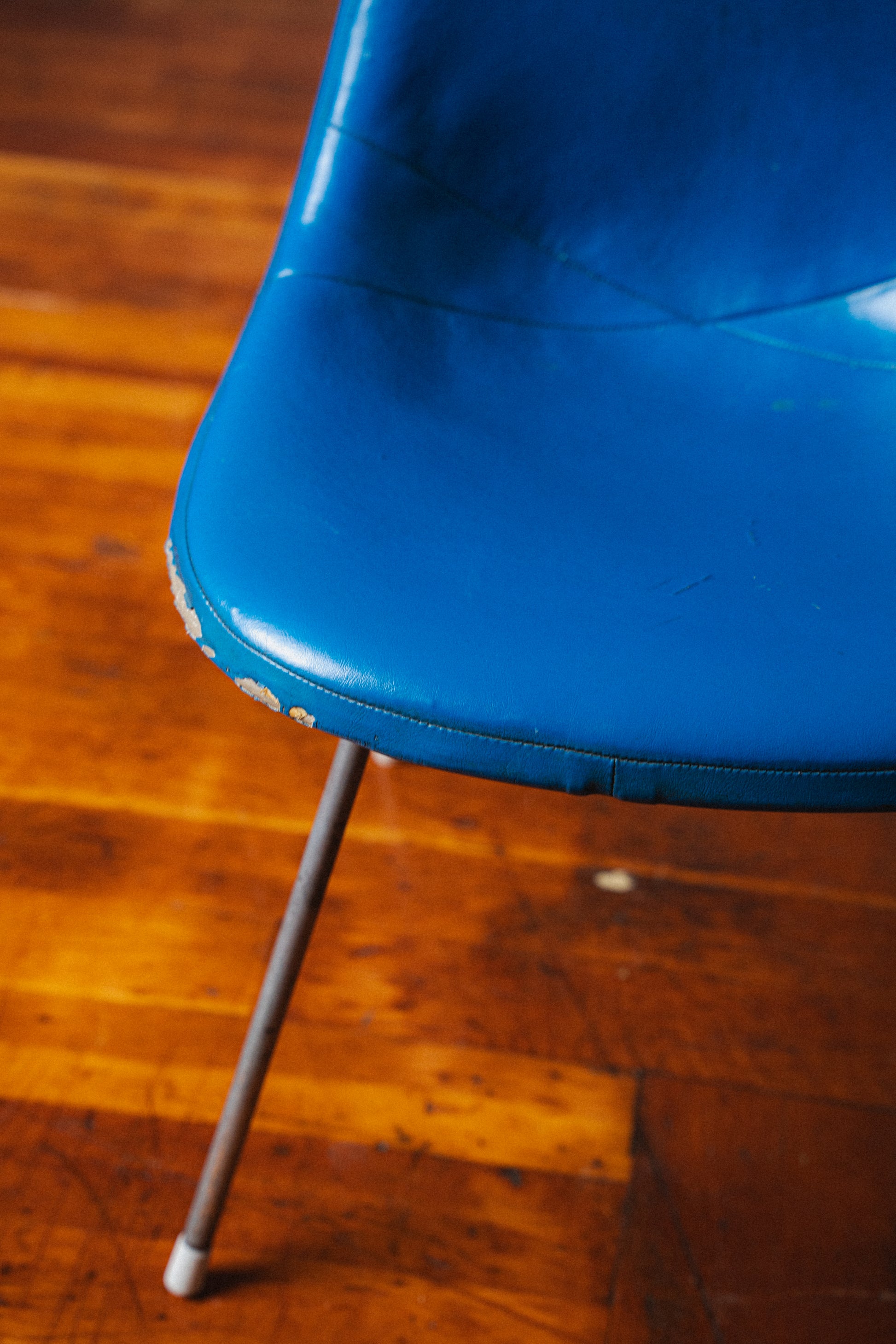 Eames Molded Fiberglass Chair, Upholstered, for Herman Miller