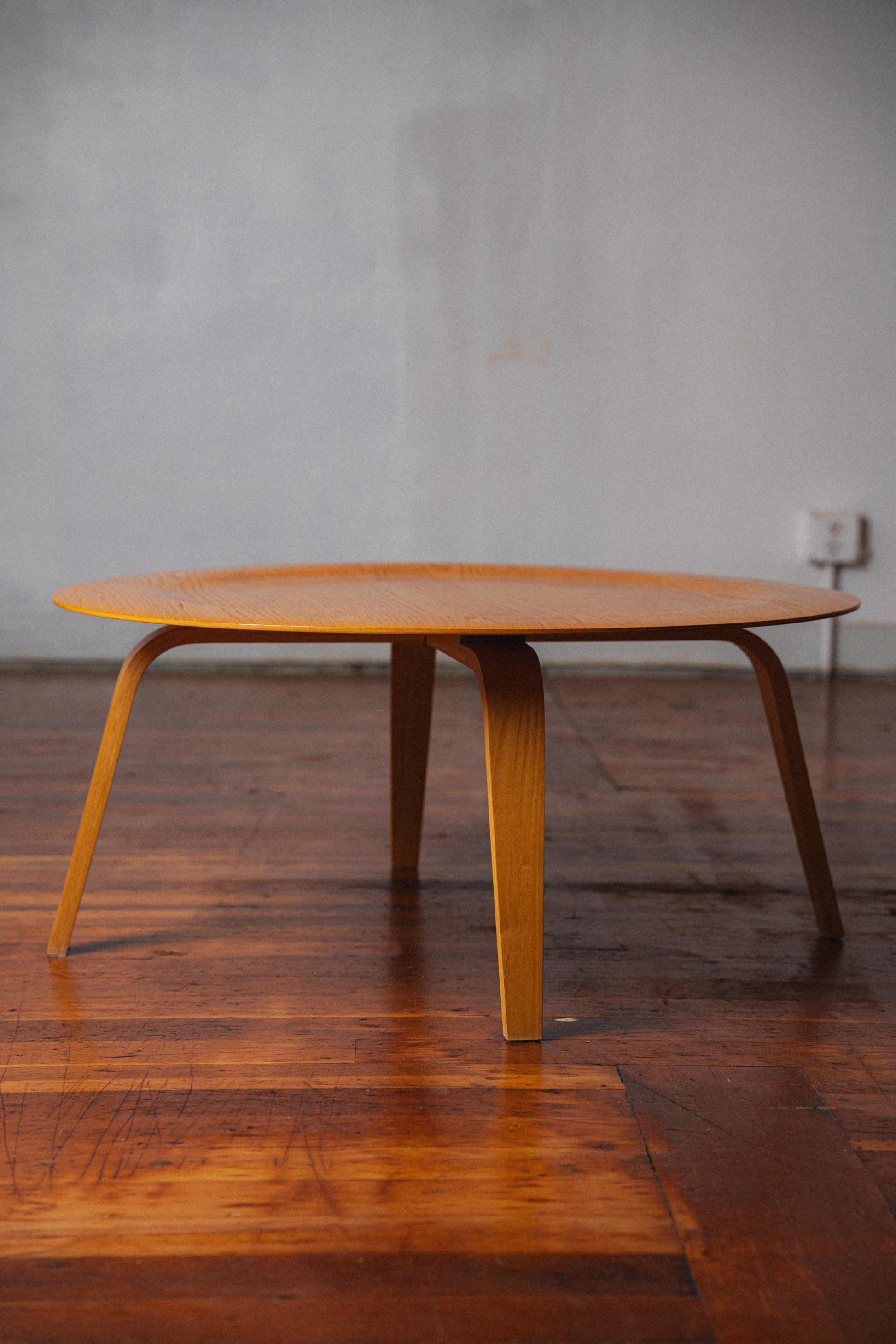 Eames Molded Plywood Coffee Table, White Ash, for Herman Miller
