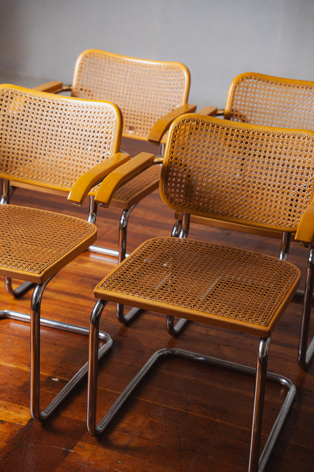 Marcel Breuer Cesca B-64 Gavina  Set of 4 Chairs