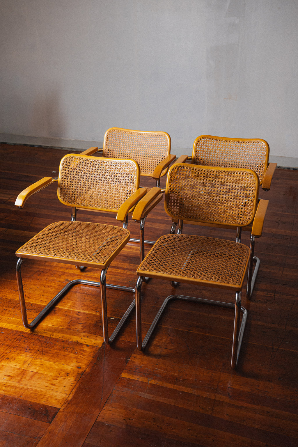 Marcel Breuer Cesca B-64 Gavina  Set of 4 Chairs