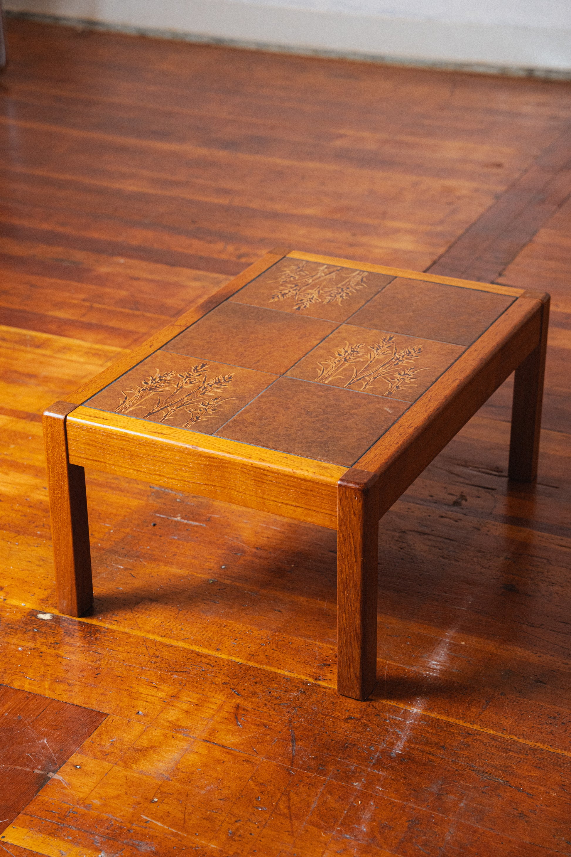 Tile-Top Teak Side Tables by Trioh Mobler