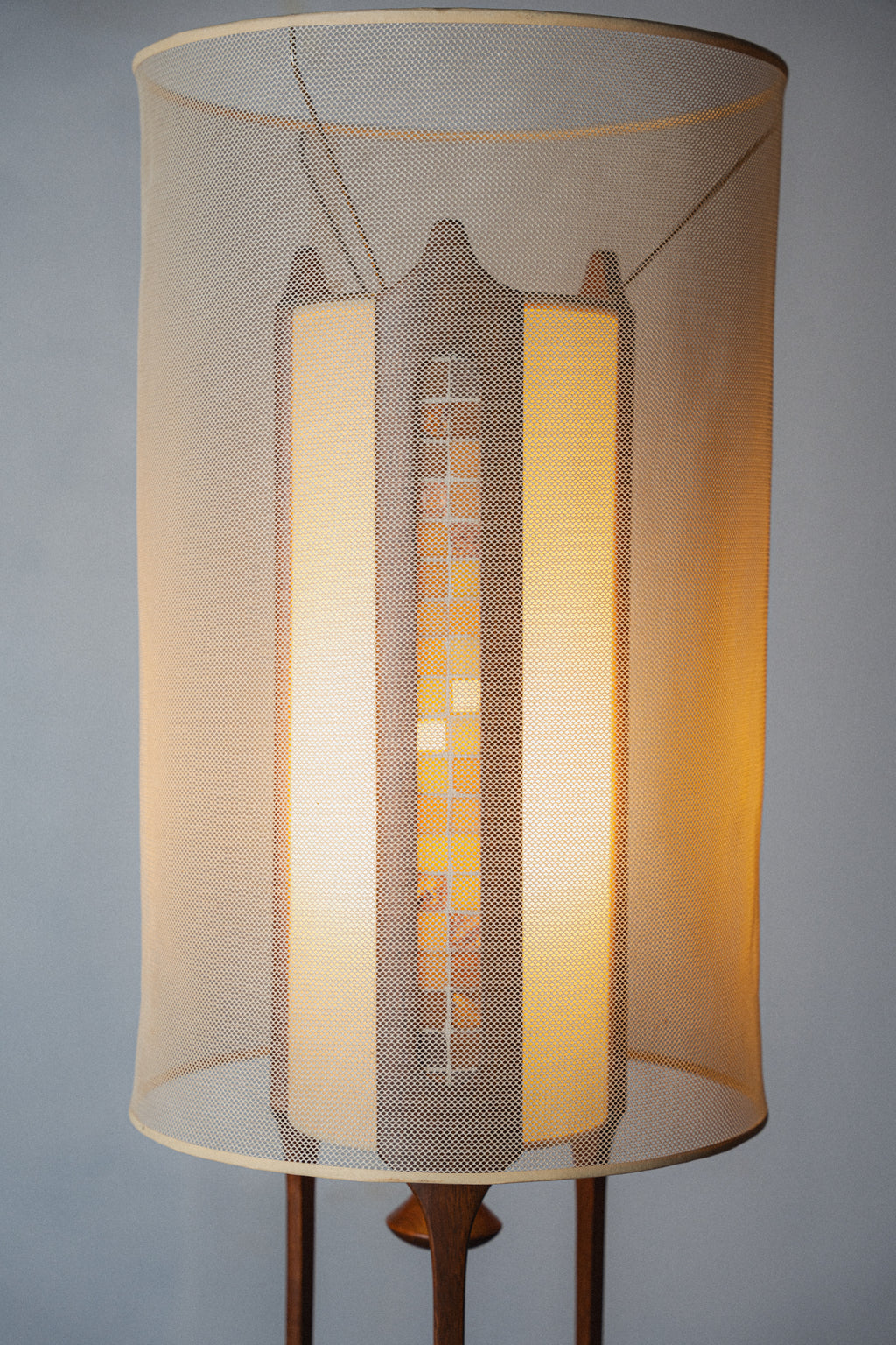 Sculptural Walnut Table Lamp by Arthur Jacobs for Modeline of California