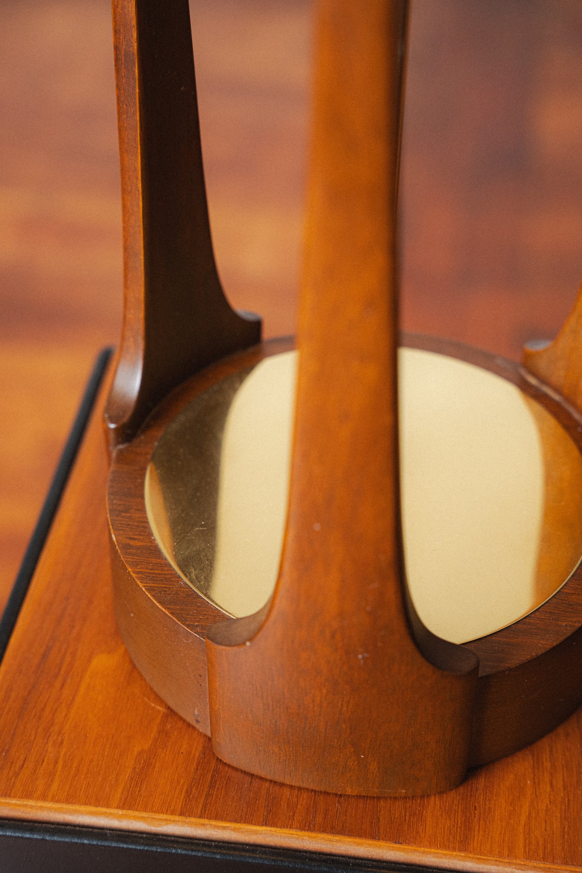 Sculptural Walnut Table Lamp by Arthur Jacobs for Modeline of California