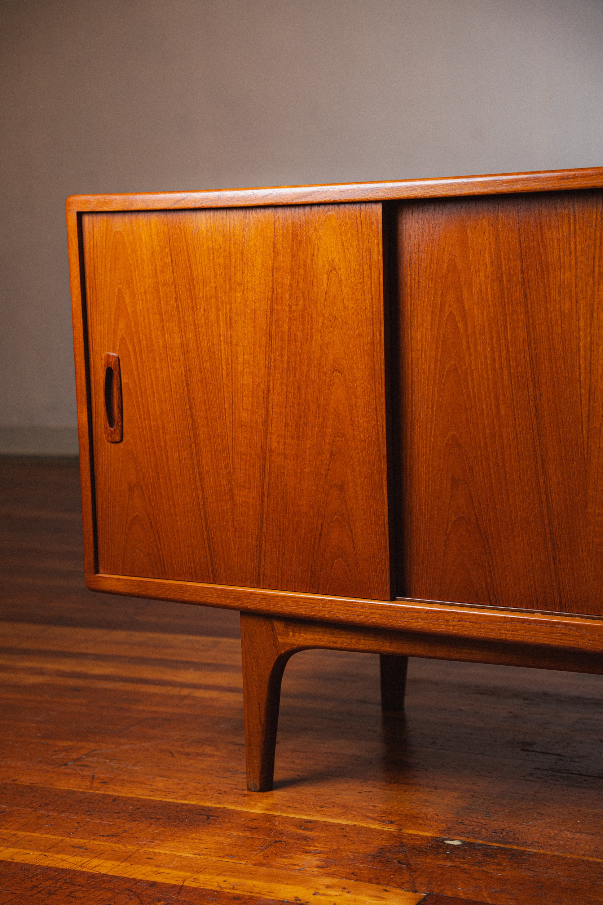 Danish Teak Credenza by H.P. Hansen Møbelindustrie