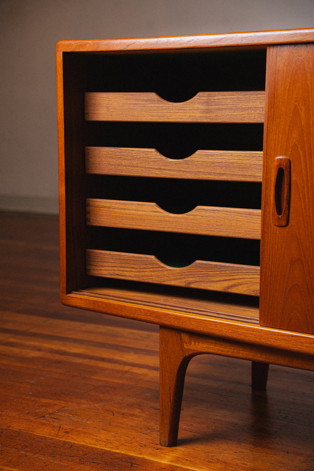 Danish Teak Credenza by H.P. Hansen Møbelindustrie