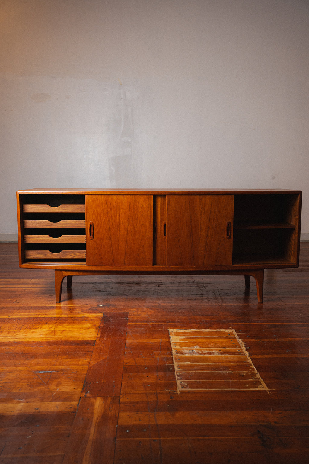 Danish Teak Credenza by H.P. Hansen Møbelindustrie