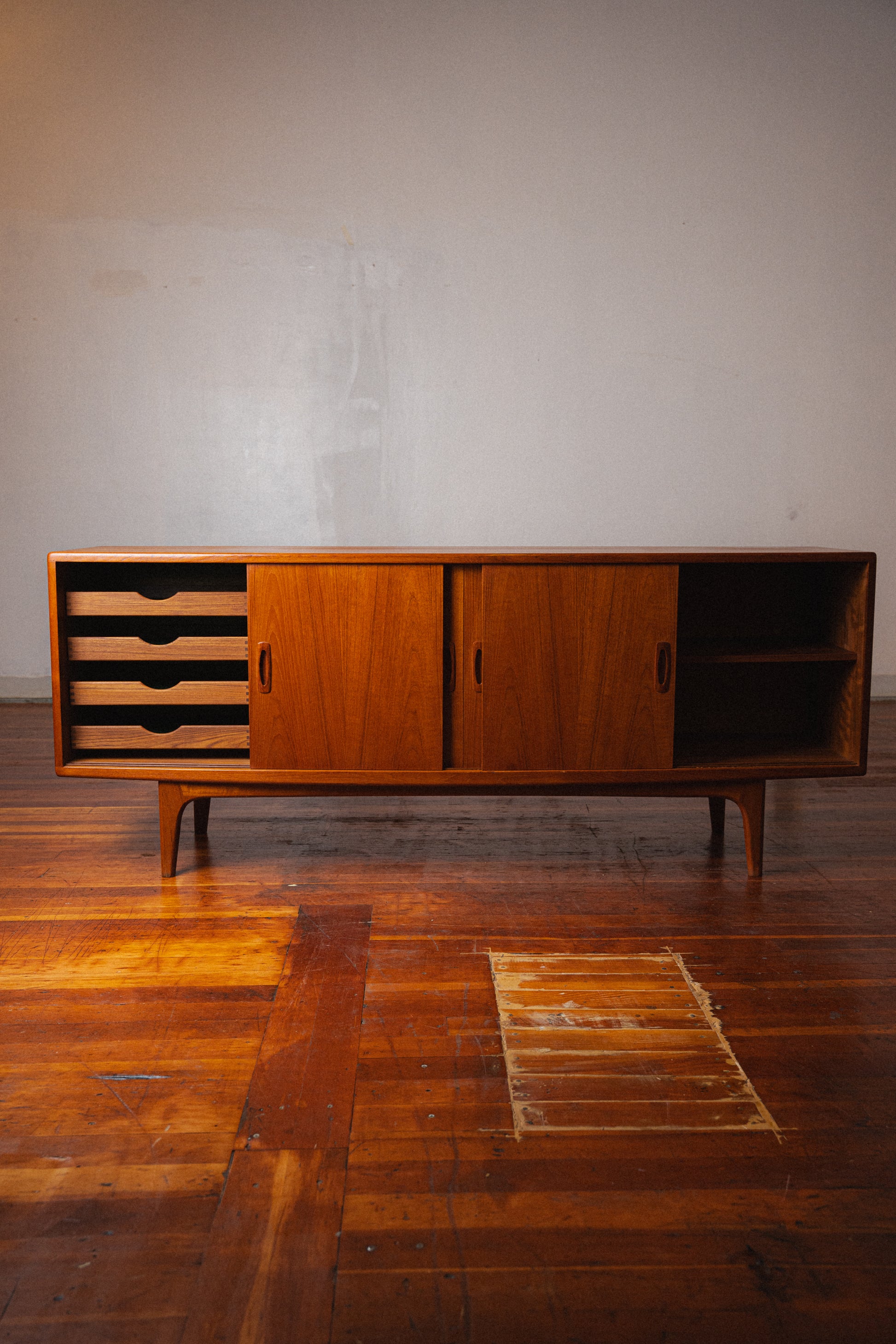 Danish Teak Credenza by H.P. Hansen Møbelindustrie