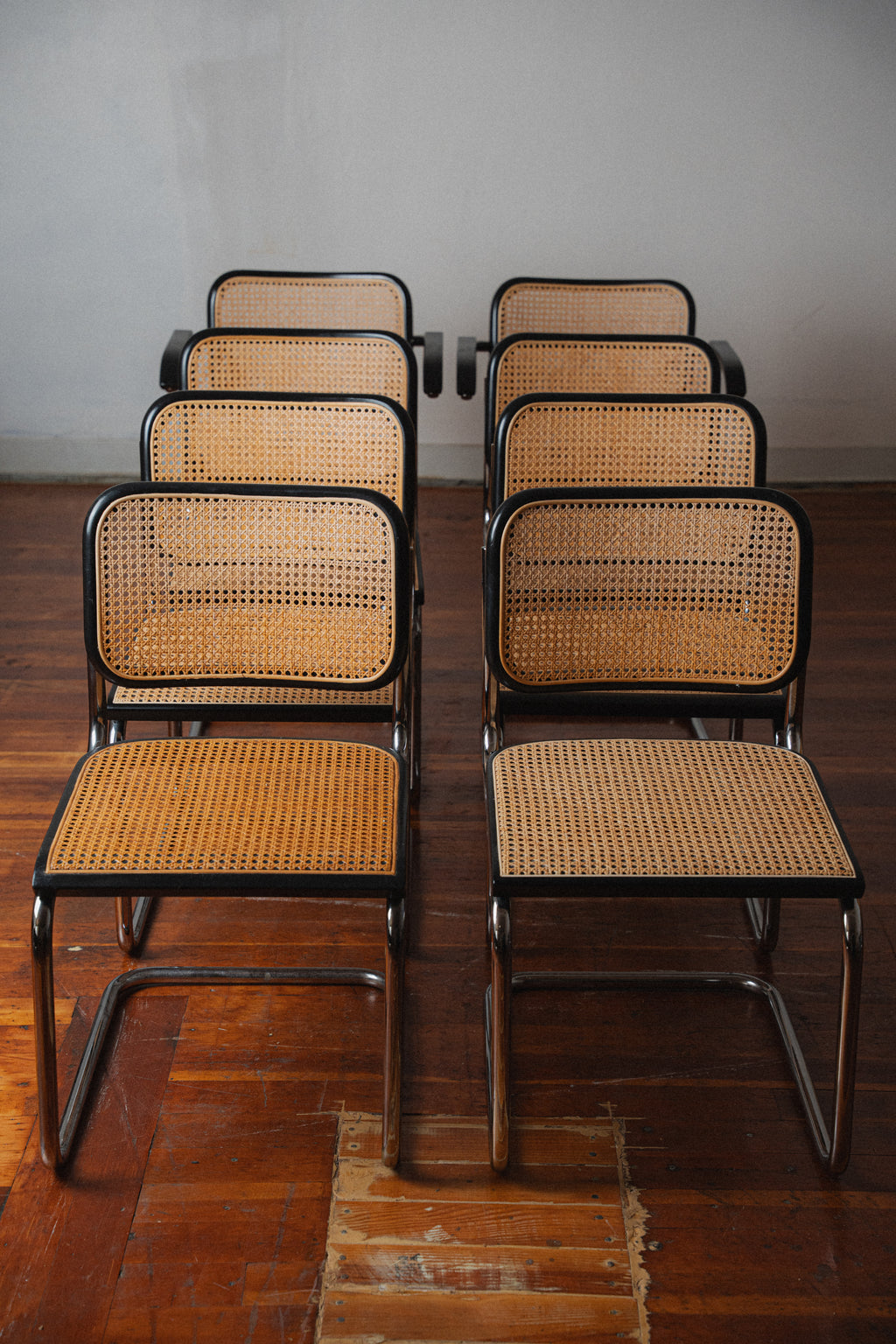 Cesca-Style Chairs, Set of 8
