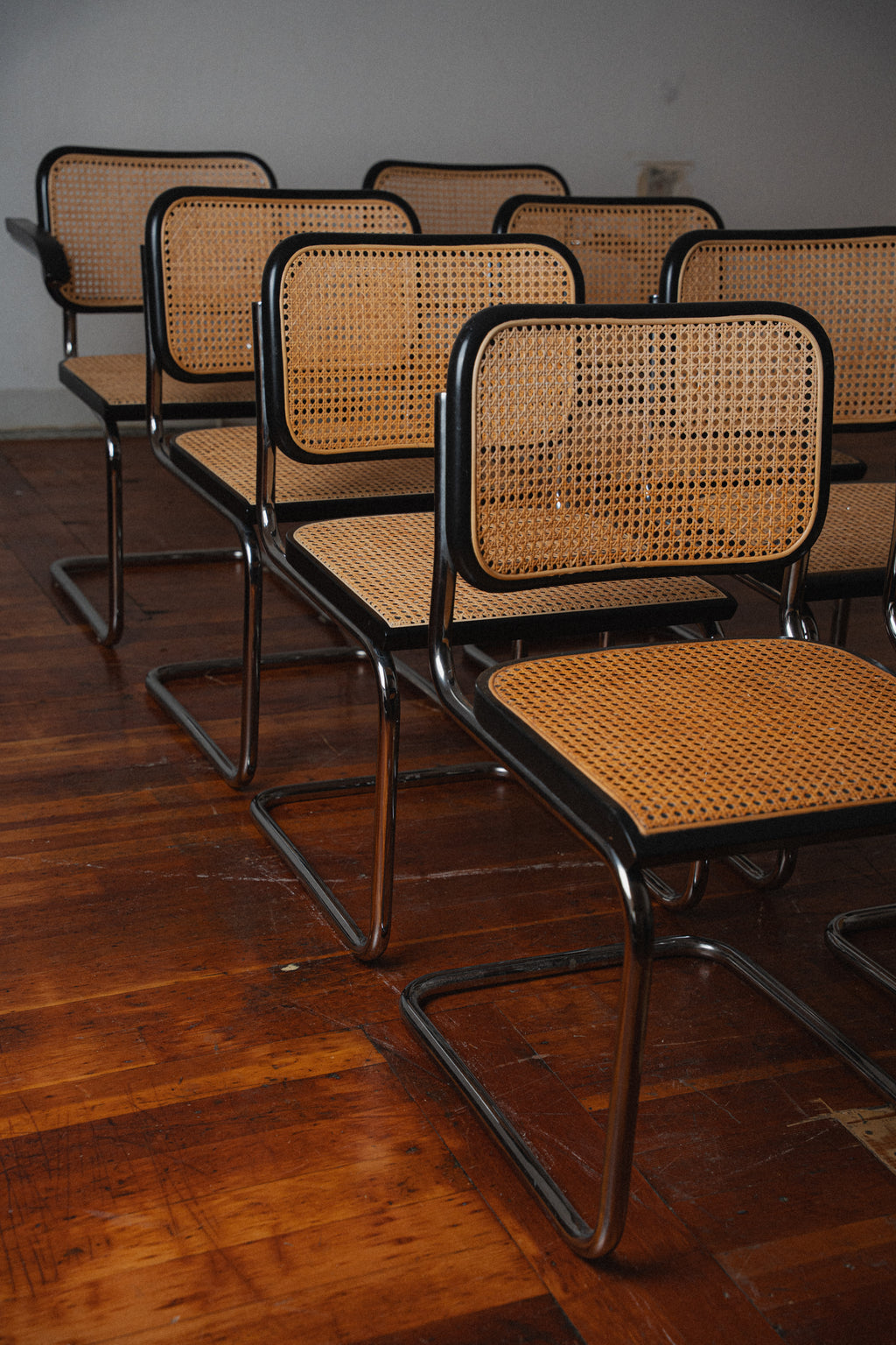 Cesca-Style Chairs, Set of 8