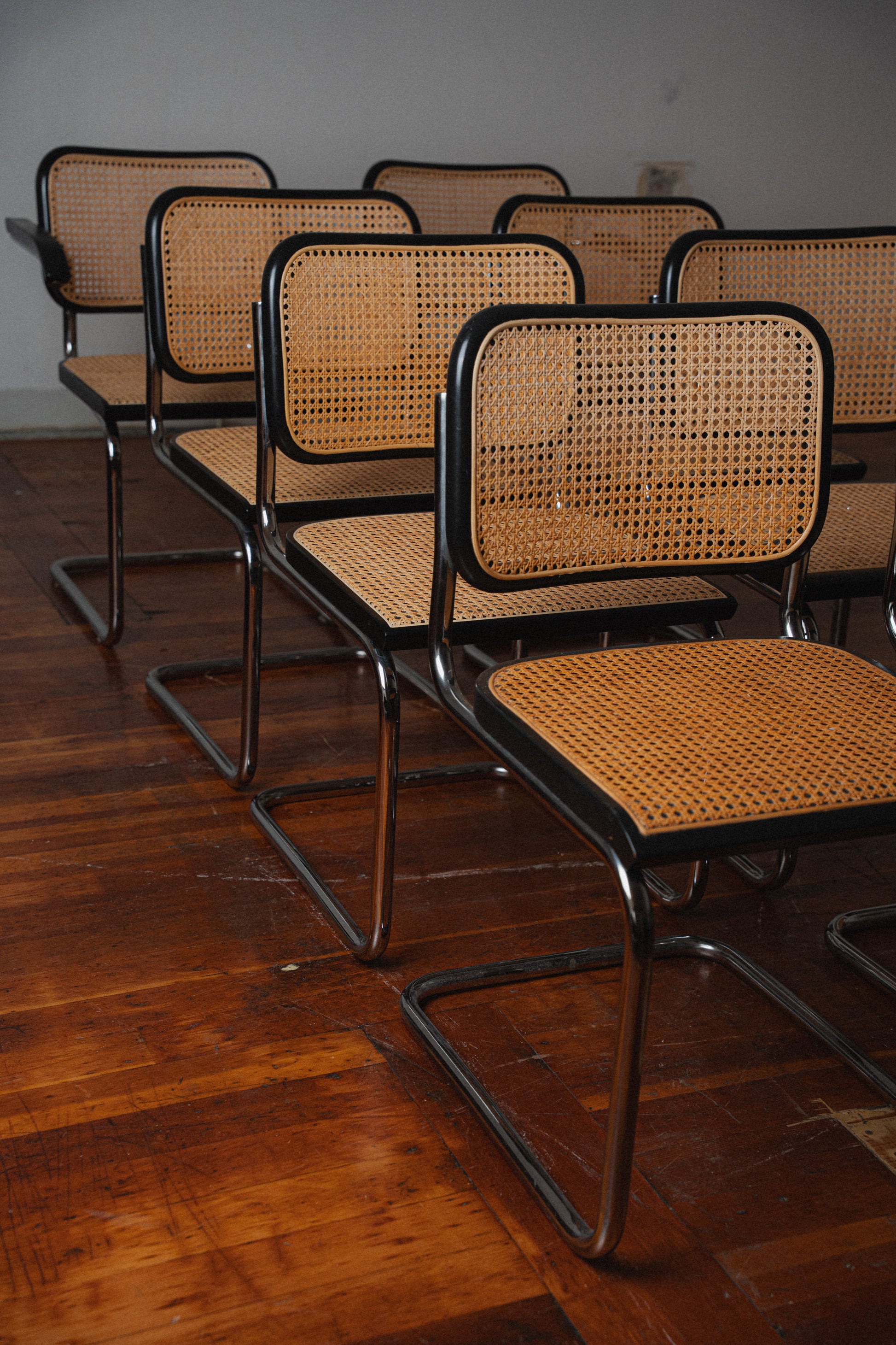 Cesca-Style Chairs, Set of 8