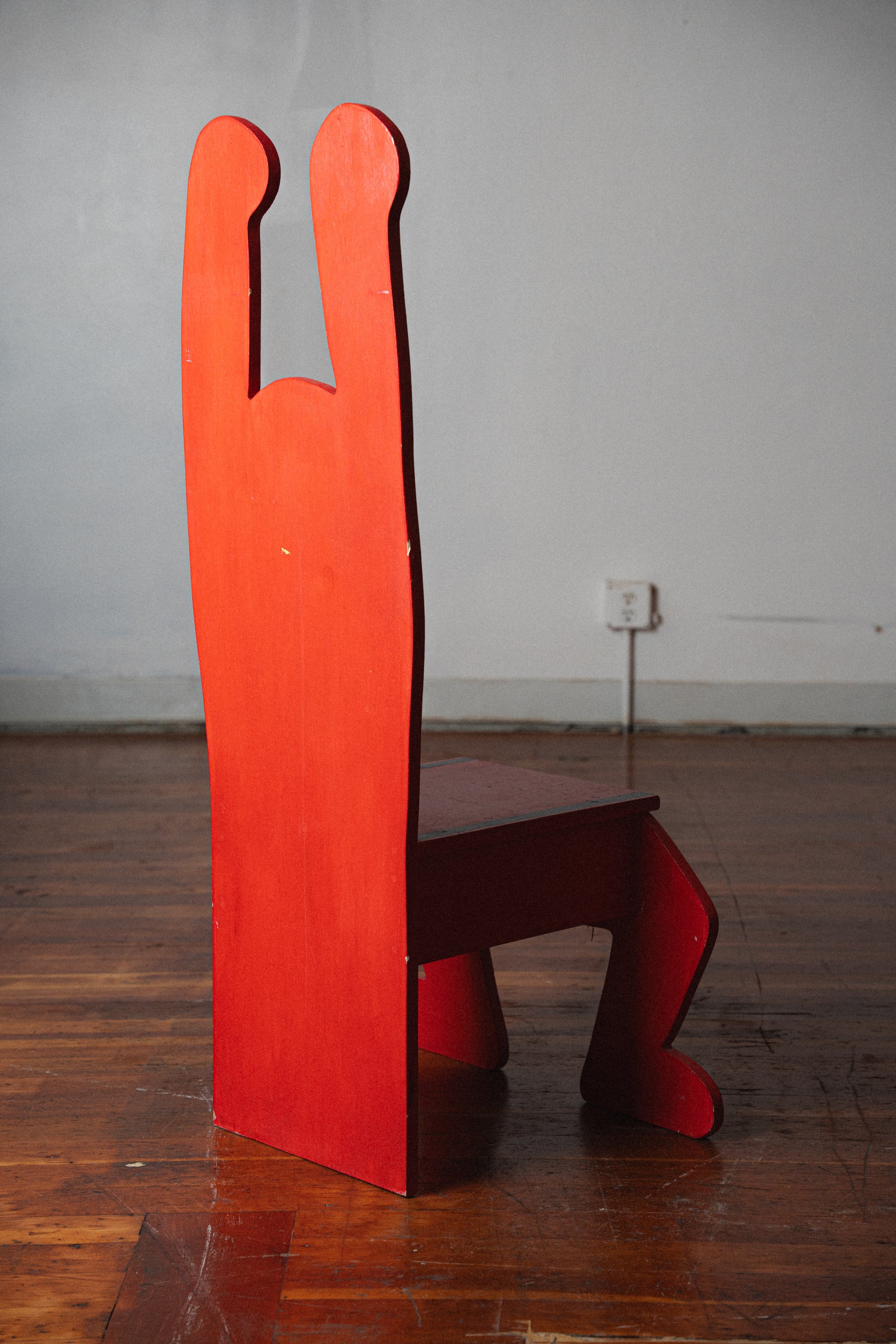 Keith Haring-Inspired Chair, Red