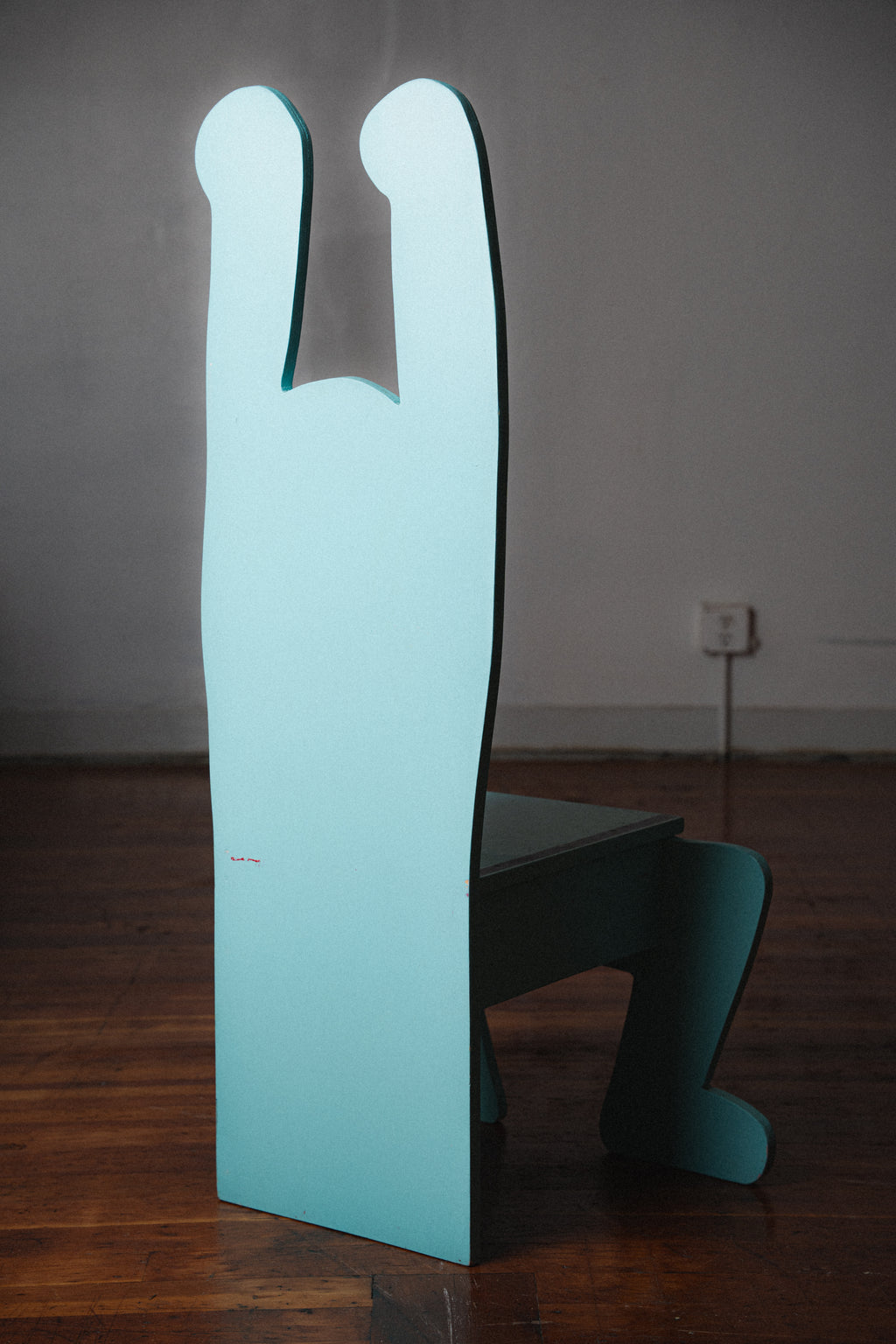 Keith Haring-Inspired Chair, Blue