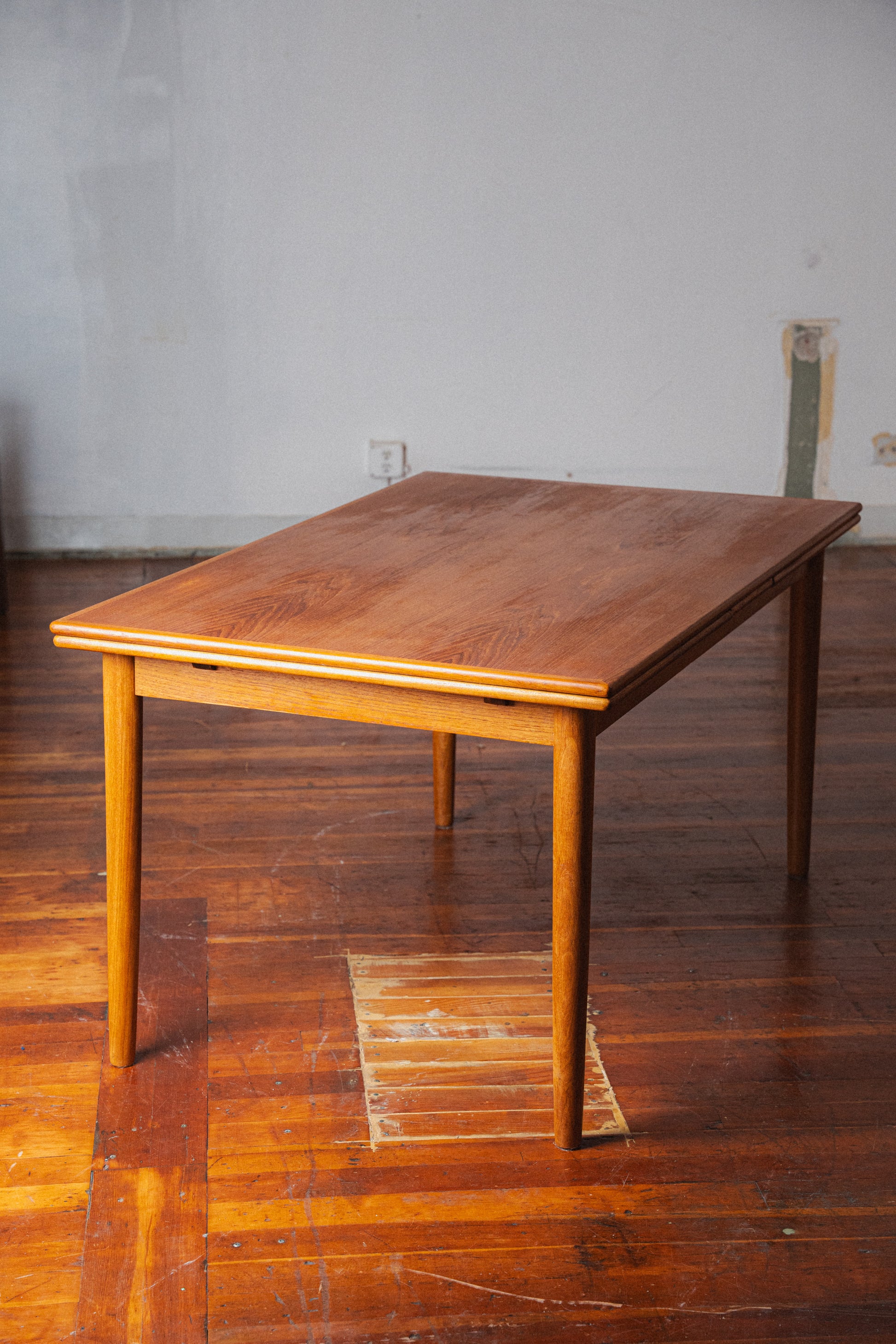 Danish Teak Nested-Leaf Dining Table by AM Møbler