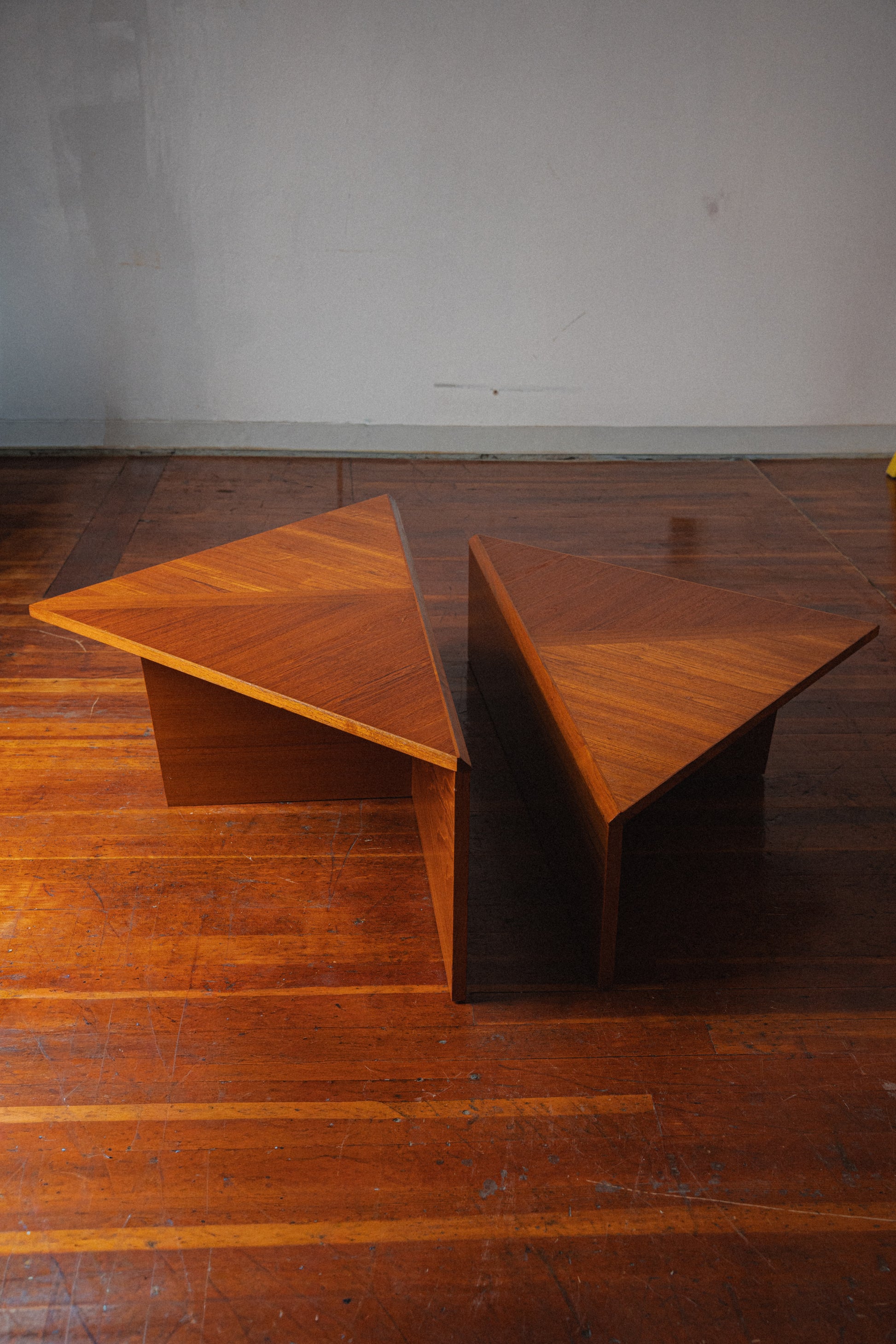 Laurits M Larsen Modular Danish Teak Coffee Table End Table Set
