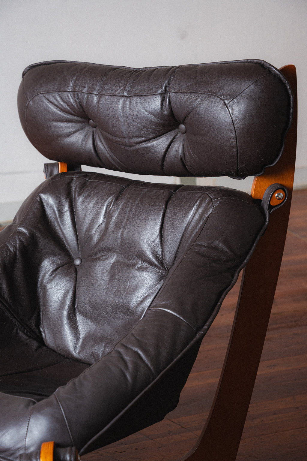 Luna High-Back Chair w/ Footstool by Odd Knutsen for IMG