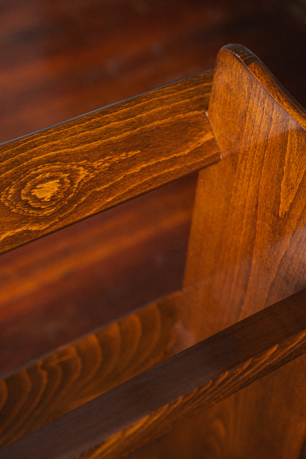 Antique Stained Oak Bookshelf