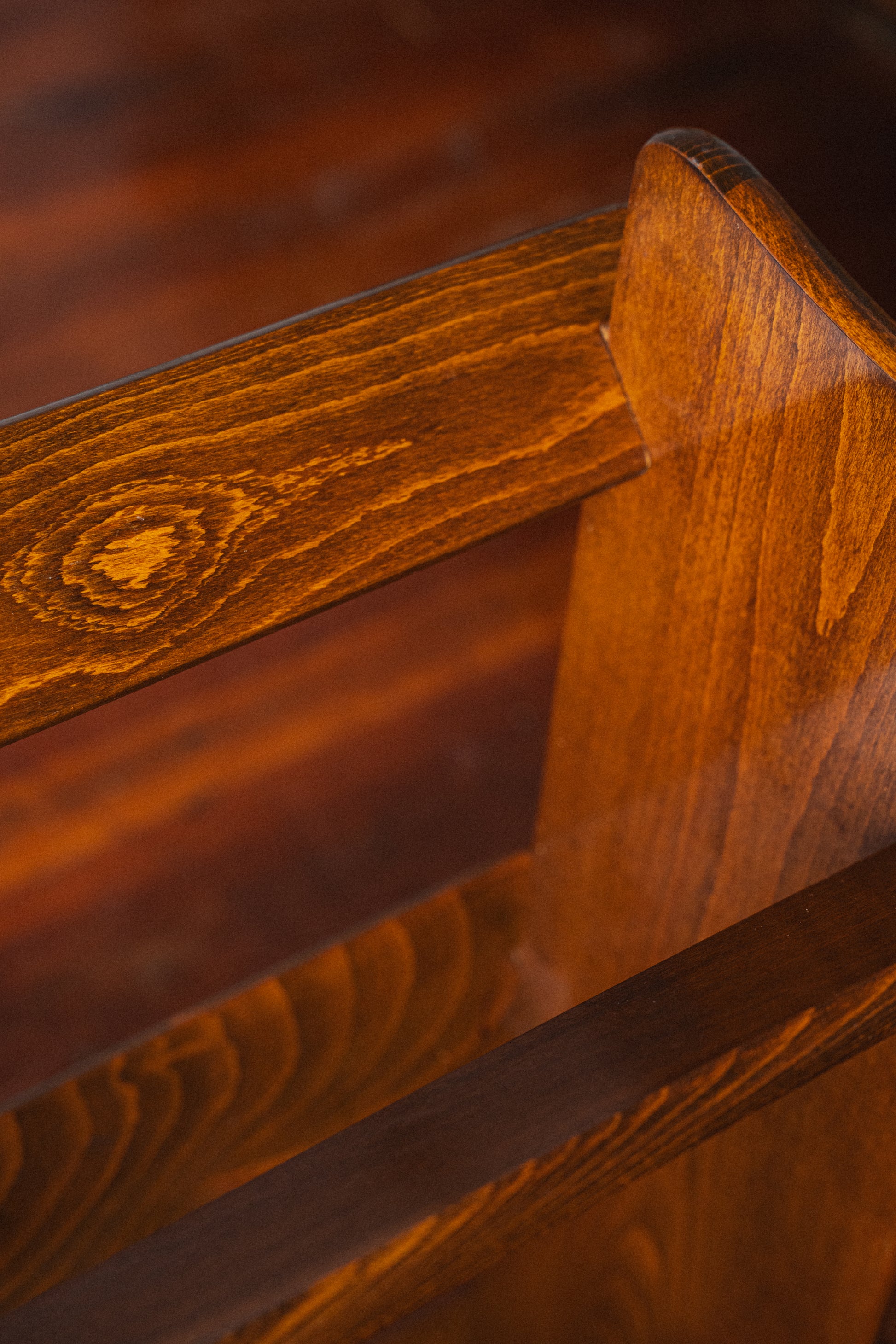 Antique Stained Oak Bookshelf
