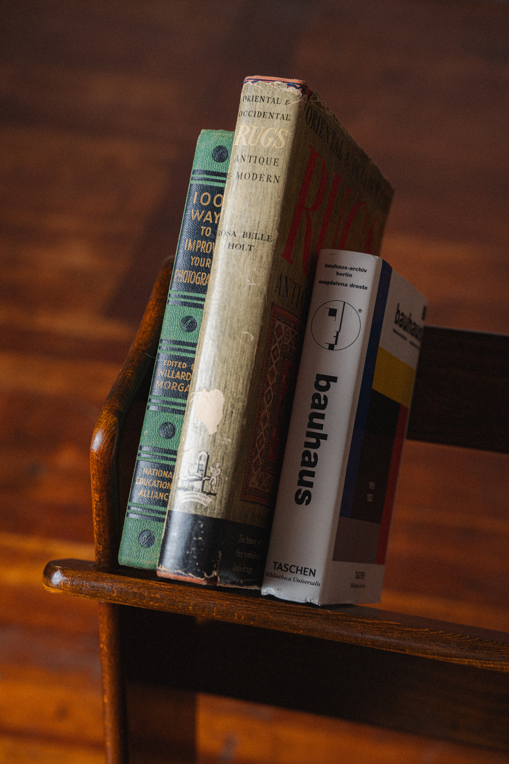 Antique Stained Oak Bookshelf