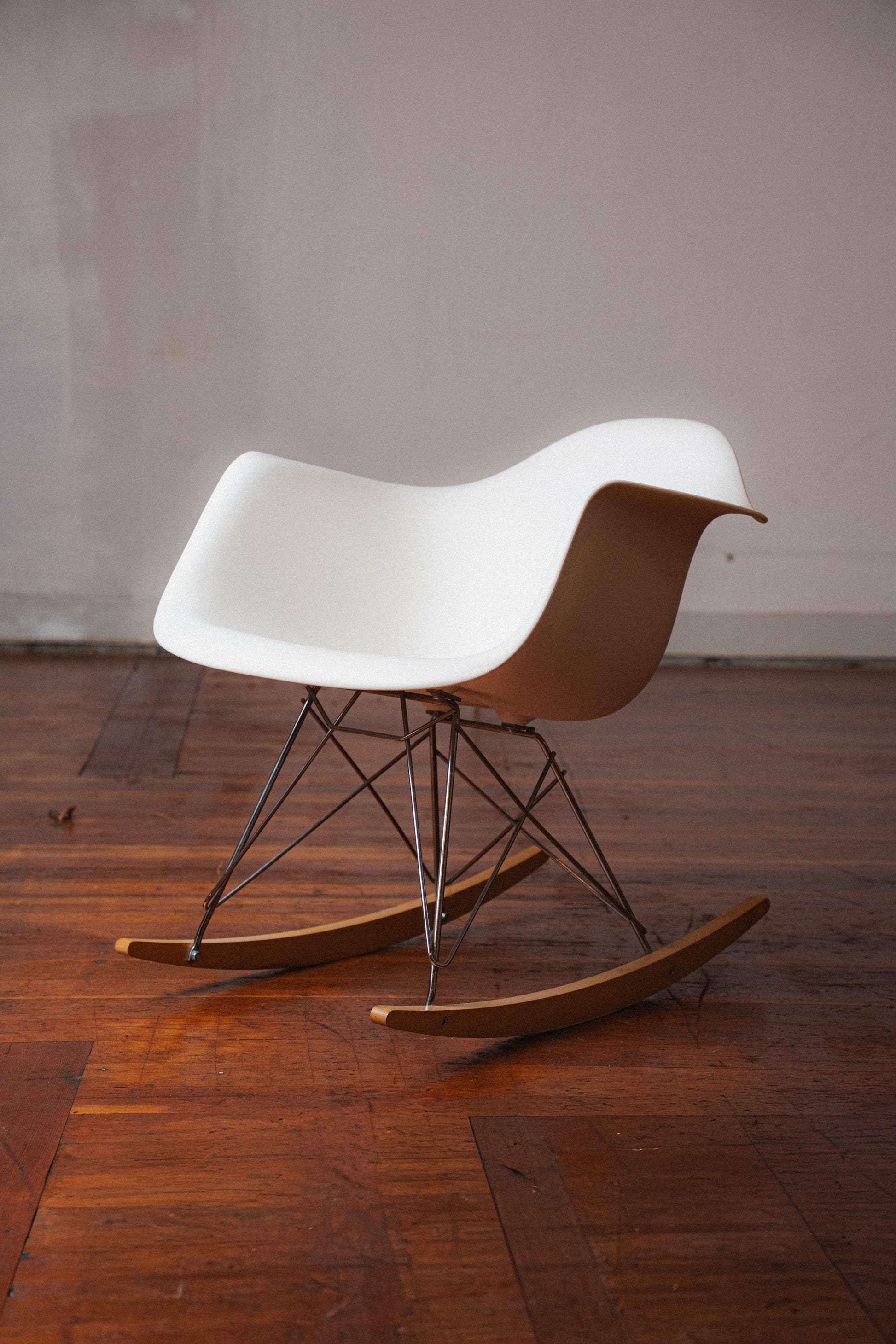Eames Molded Plastic Armchair, Rocker Base