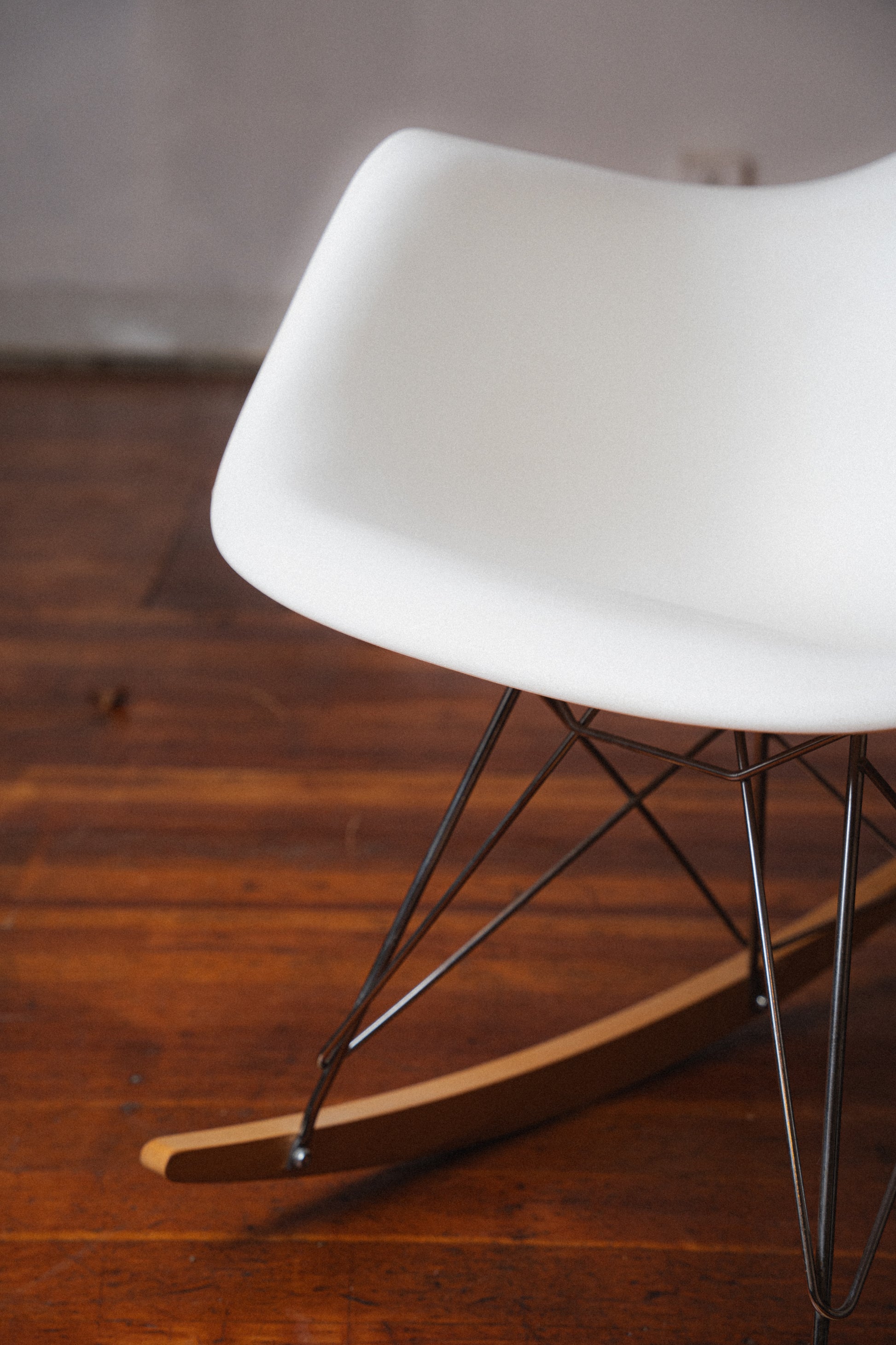 Eames Molded Plastic Armchair, Rocker Base