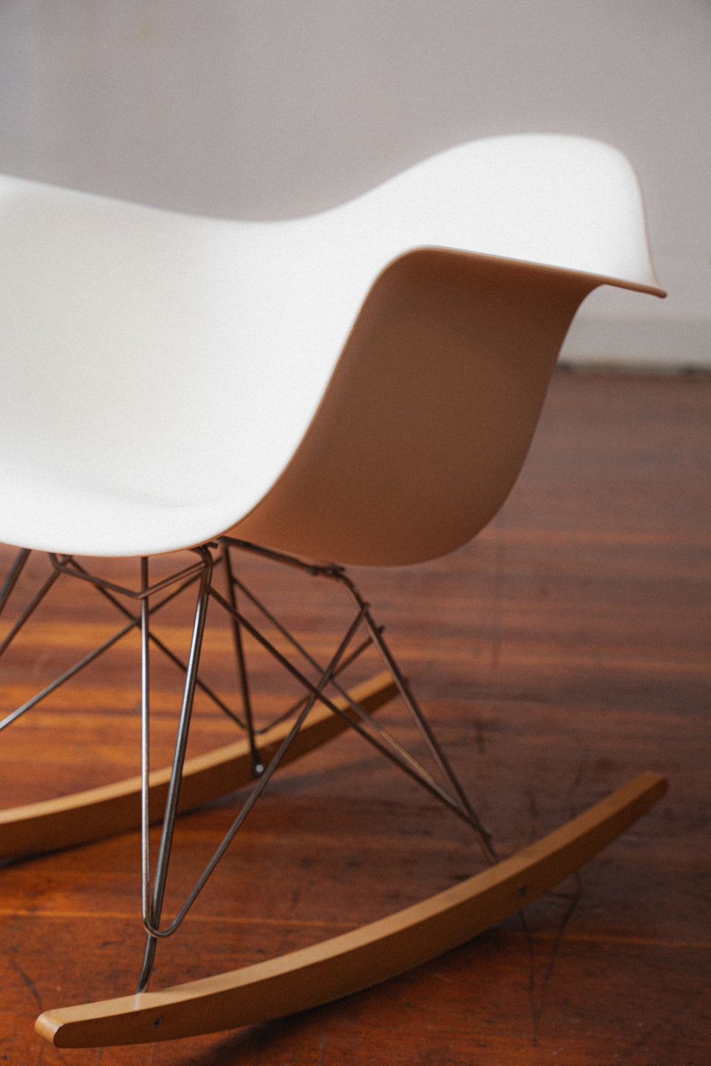 Eames Molded Plastic Armchair, Rocker Base