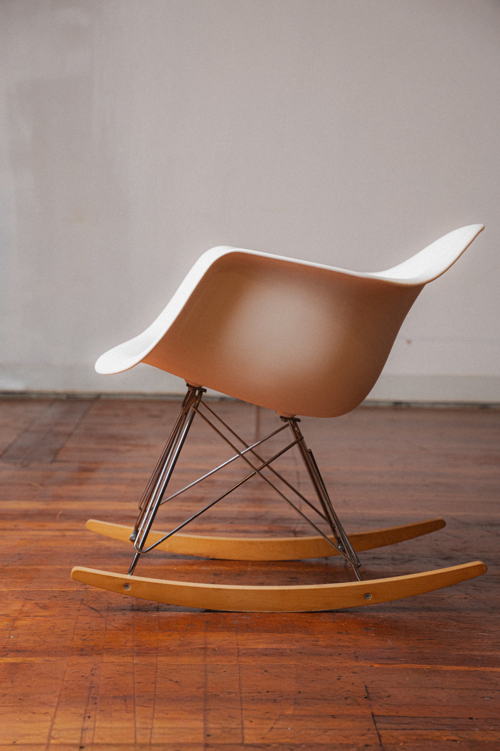 Eames Molded Plastic Armchair, Rocker Base