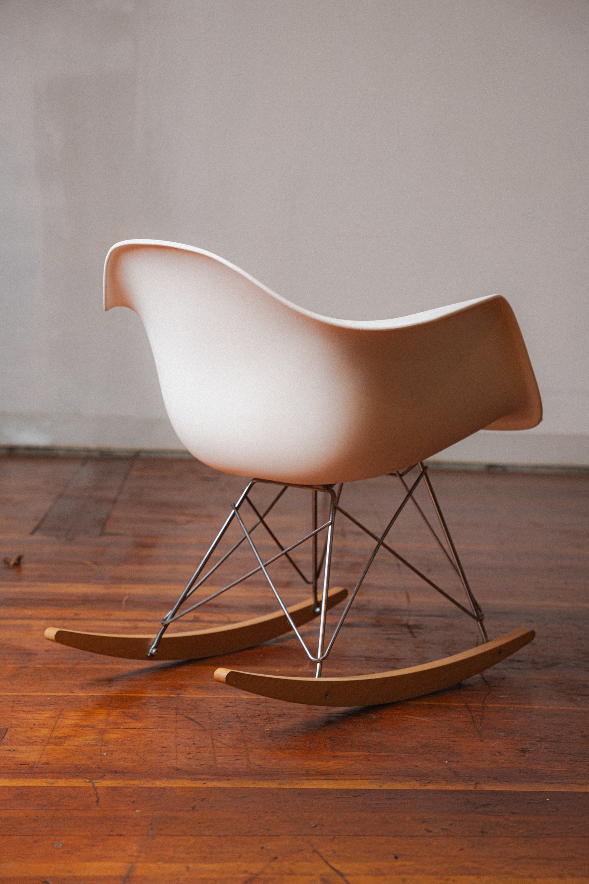 Eames Molded Plastic Armchair, Rocker Base