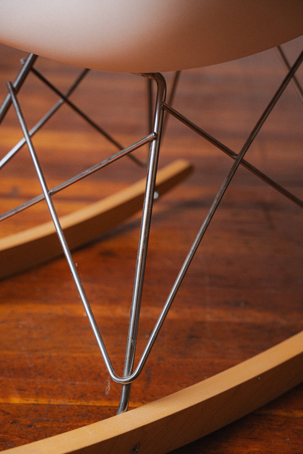 Eames Molded Plastic Armchair, Rocker Base