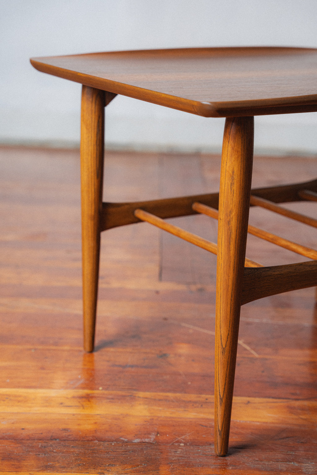 Walnut Surfboard Side Table by Basset